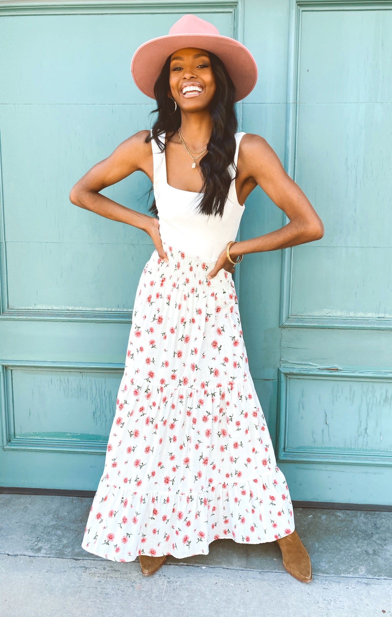 Boho Floral Convertible Skirt Dress - Sadie by Darling Ditsy