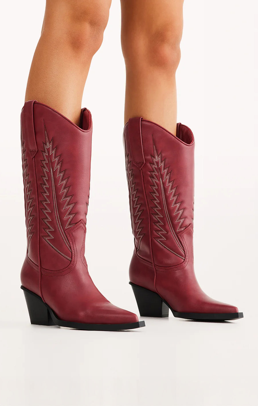 Billini Garnet Western Boots with Bold Contrast Details