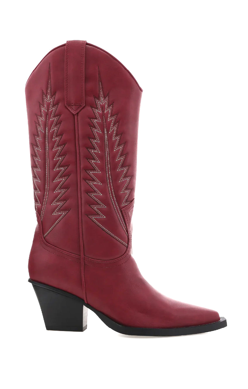 Billini Garnet Western Boots with Bold Contrast Details
