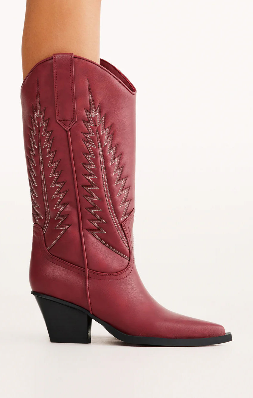 Billini Garnet Western Boots with Bold Contrast Details