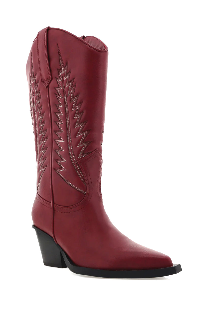 Billini Garnet Western Boots with Bold Contrast Details