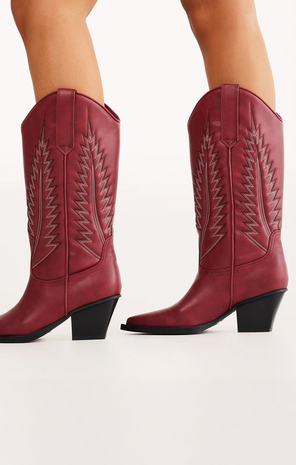 Billini Garnet Western Boots with Bold Contrast Details