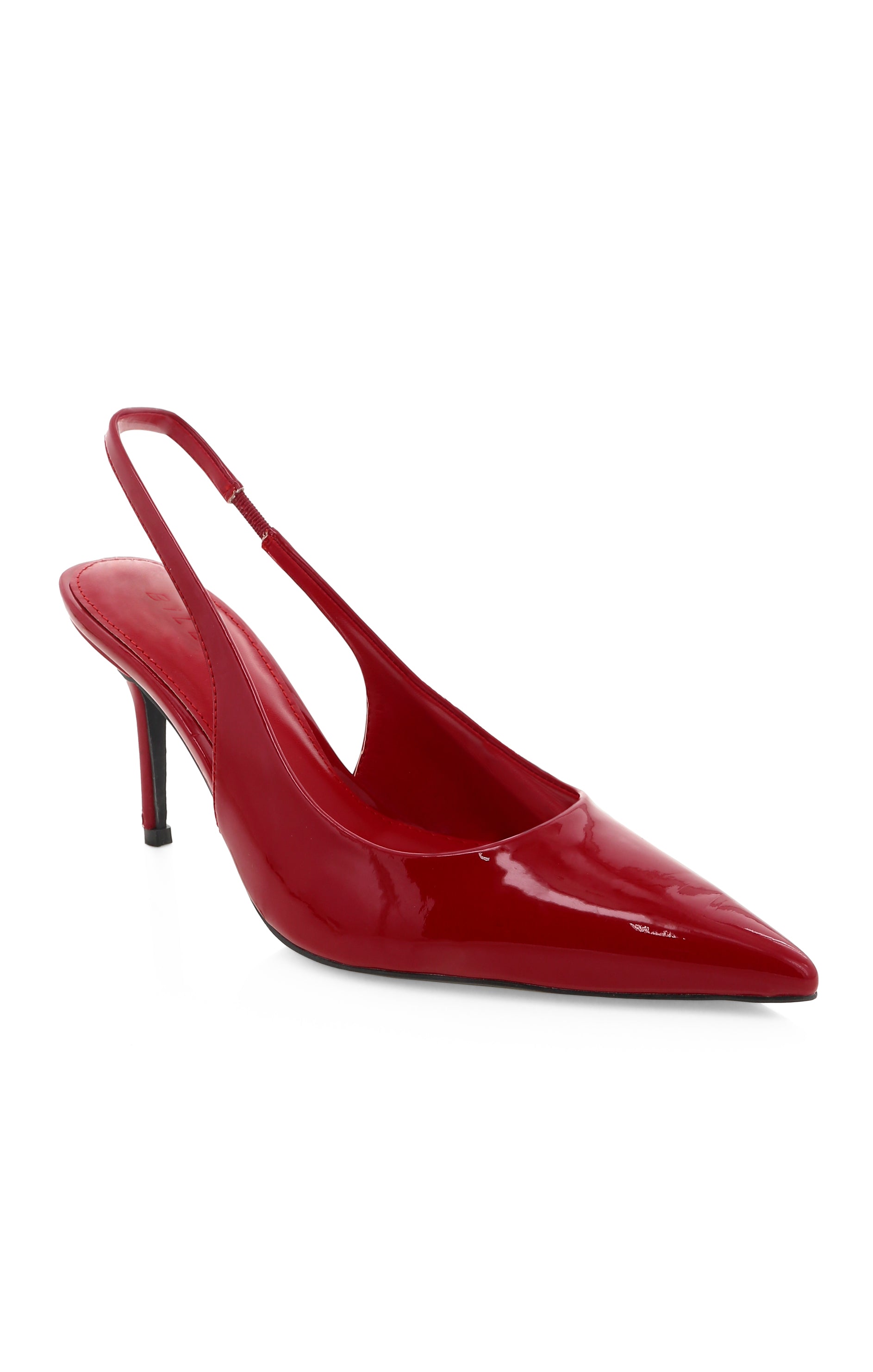 Billini Blondie Pointed Heel Pump in Strawberry Patent
