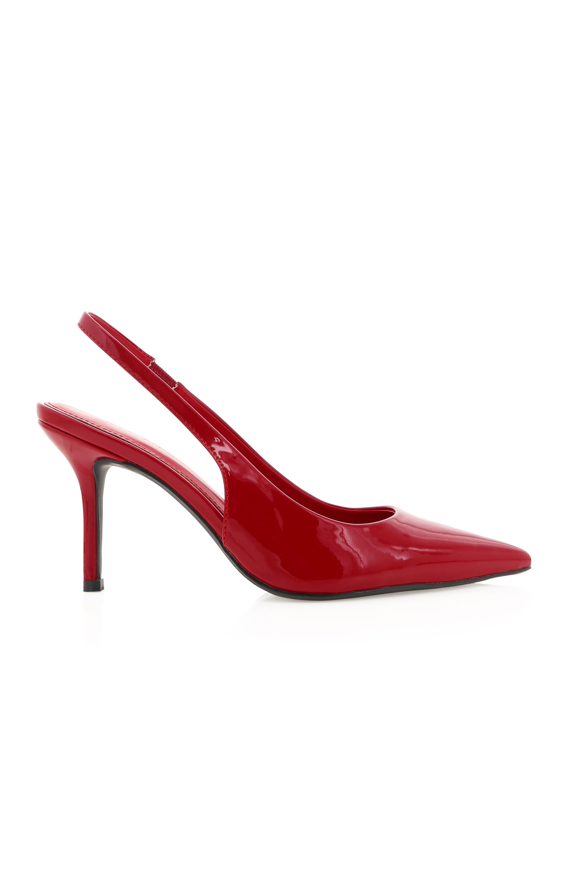 Billini Blondie Pointed Heel Pump in Strawberry Patent