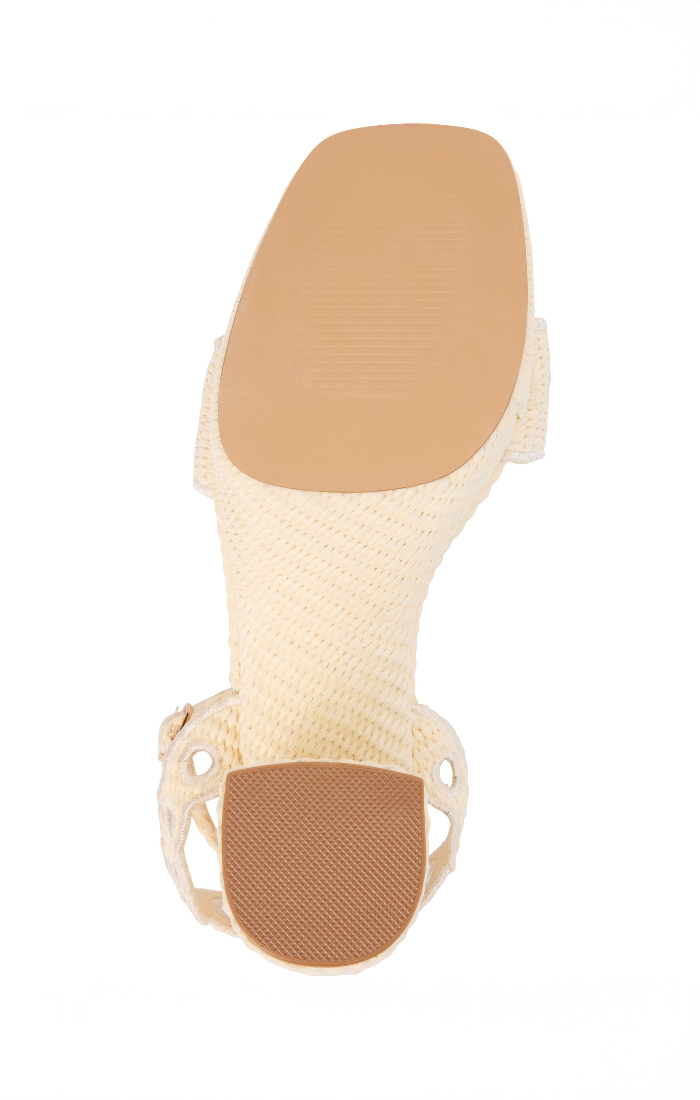 Matisse Moorea Scalloped Ankle Strap Heels in Ivory