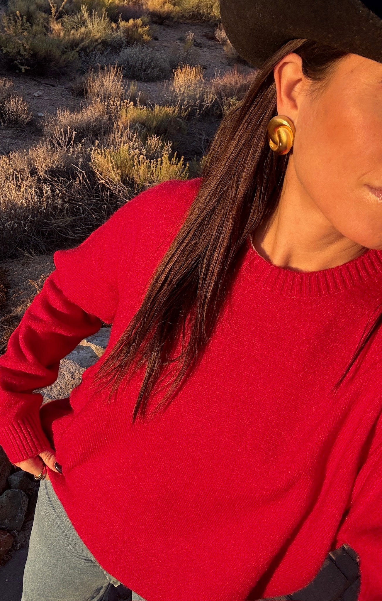 Cozy Red Knit Sweater for Women - Feel Good Everyday Wear