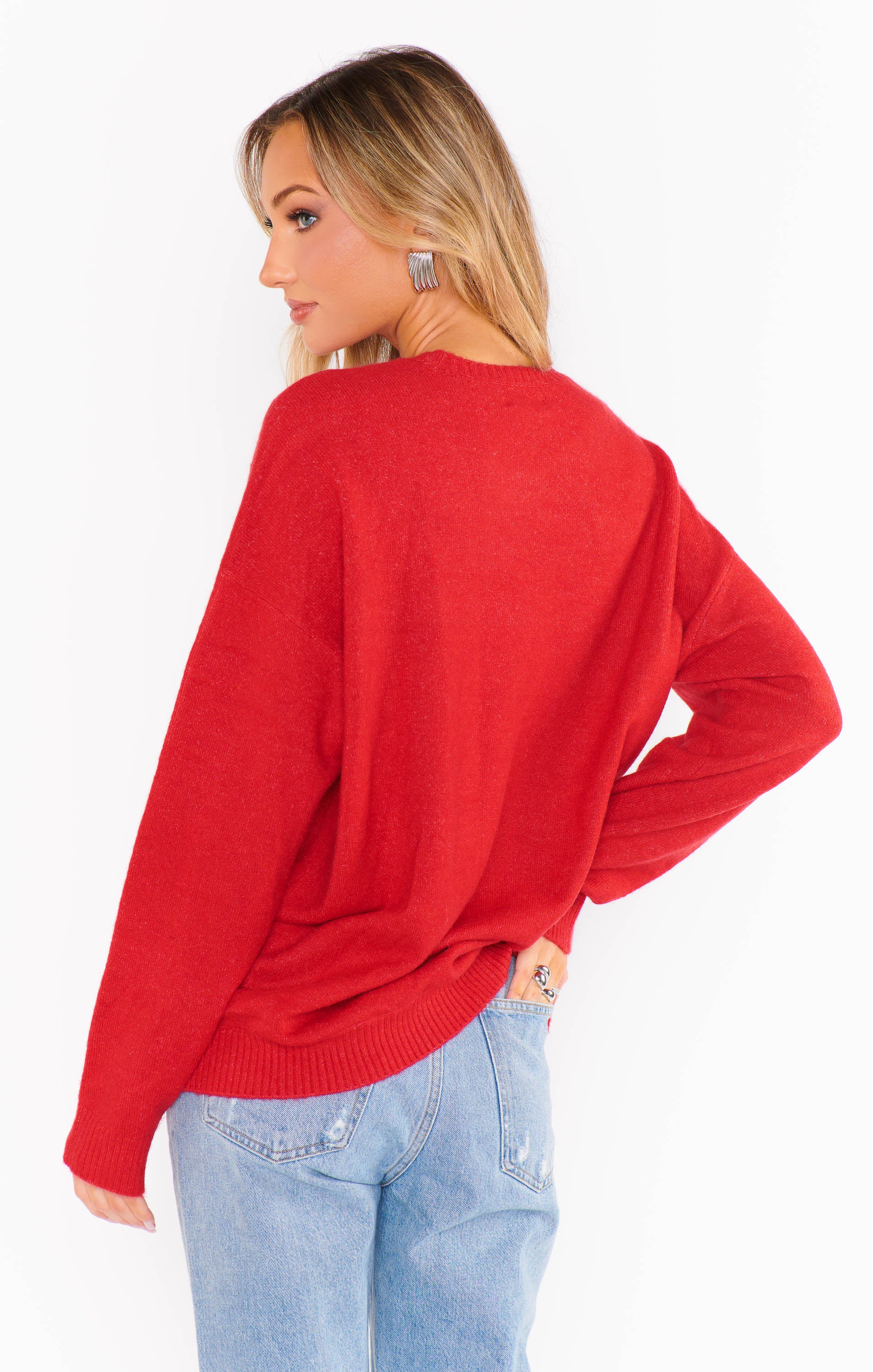 Cozy Red Knit Sweater for Women - Feel Good Everyday Wear