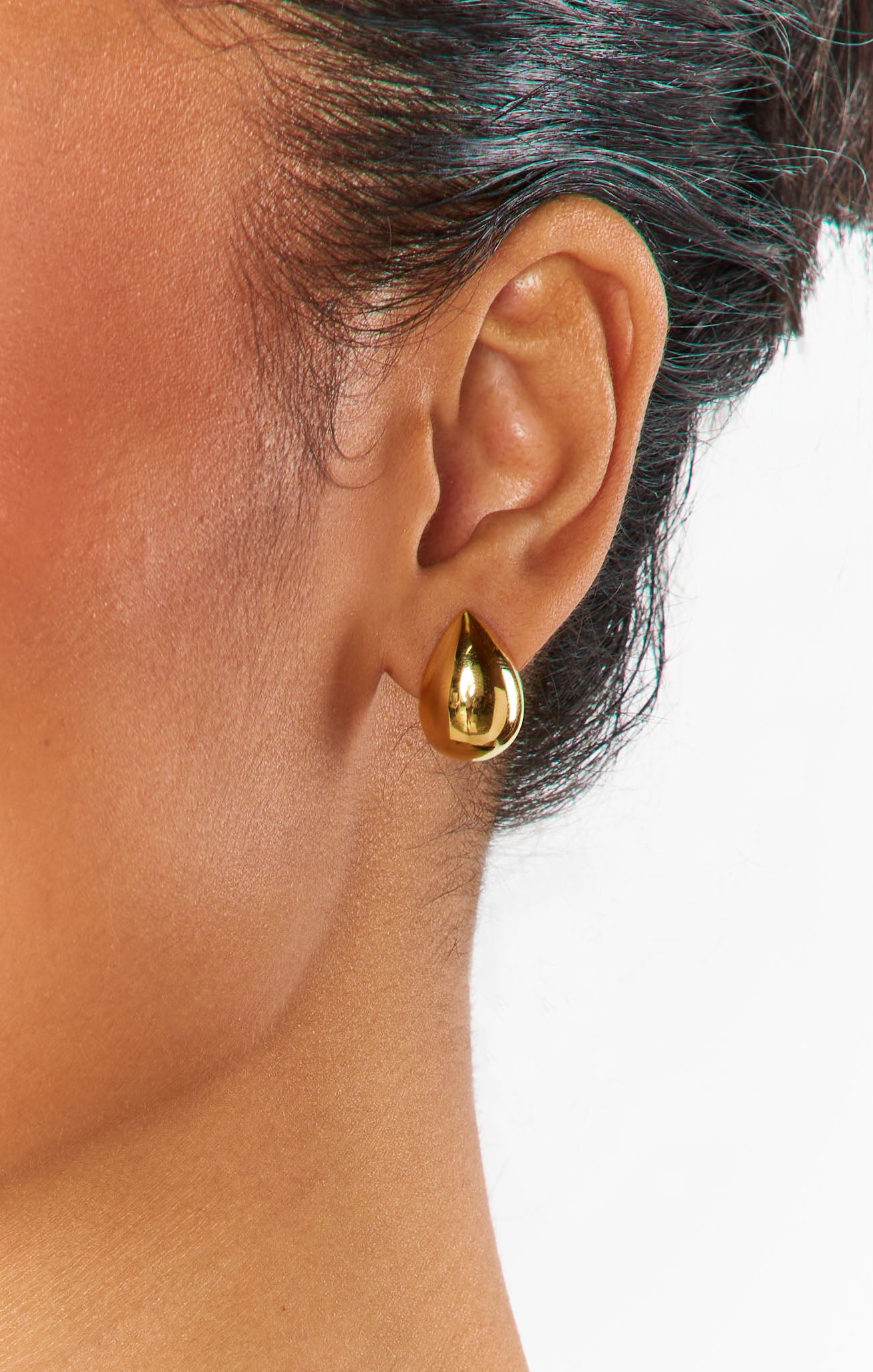 Faithy Jewels Gold Mini Teardrop Stud Earrings