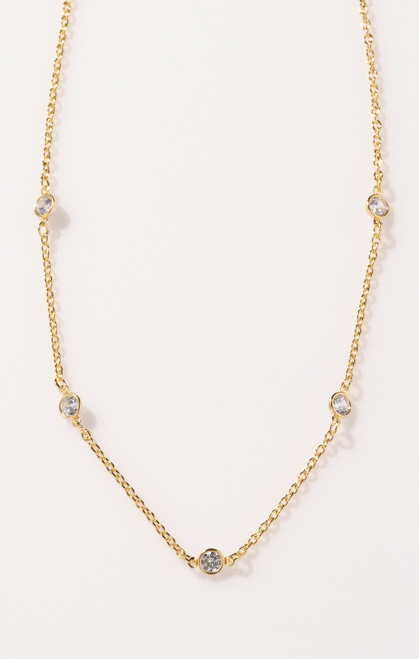 Faithy Jewels 18K Gold Plated Elle Necklace for Layering