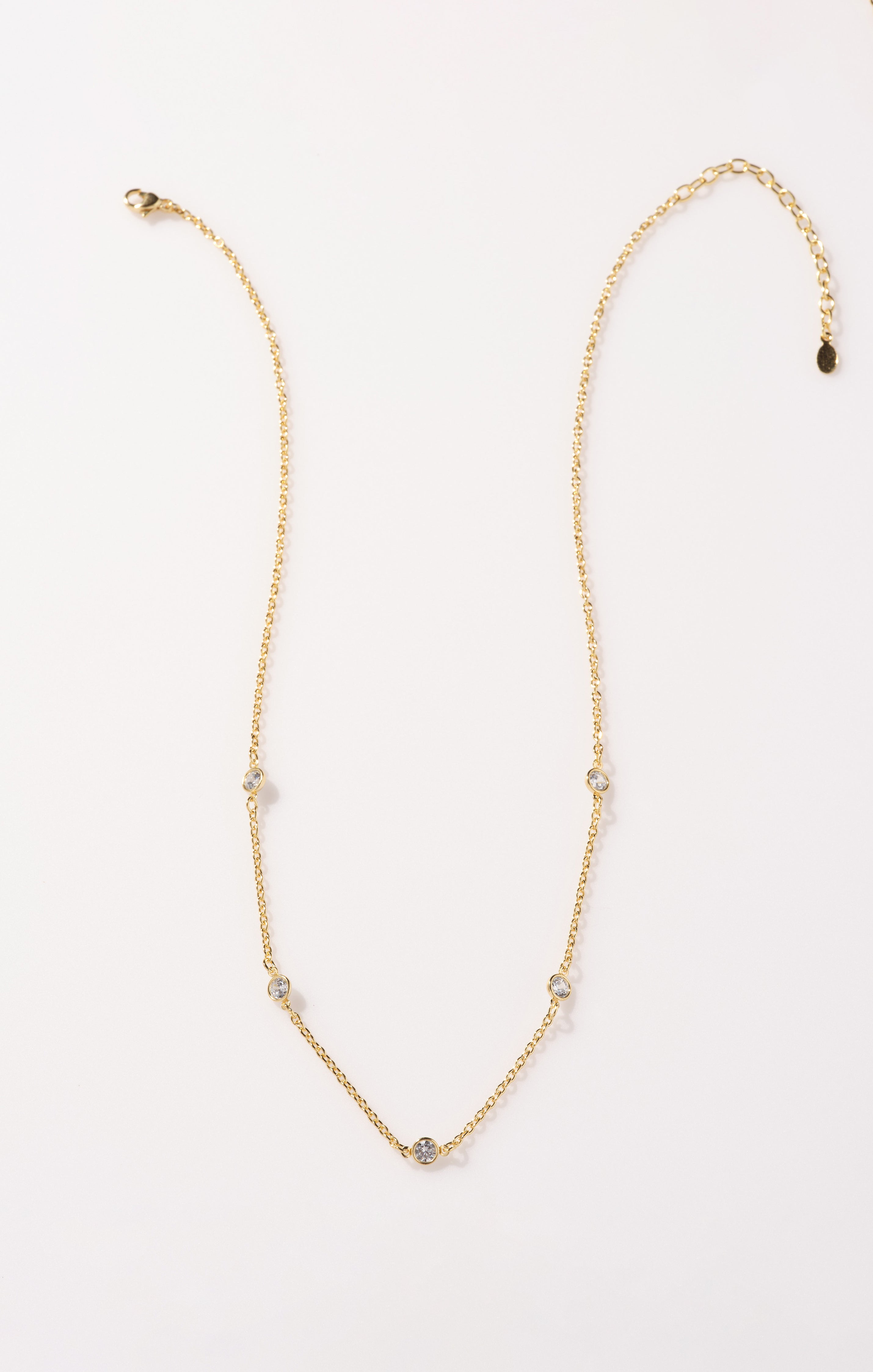 Faithy Jewels 18K Gold Plated Elle Necklace for Layering