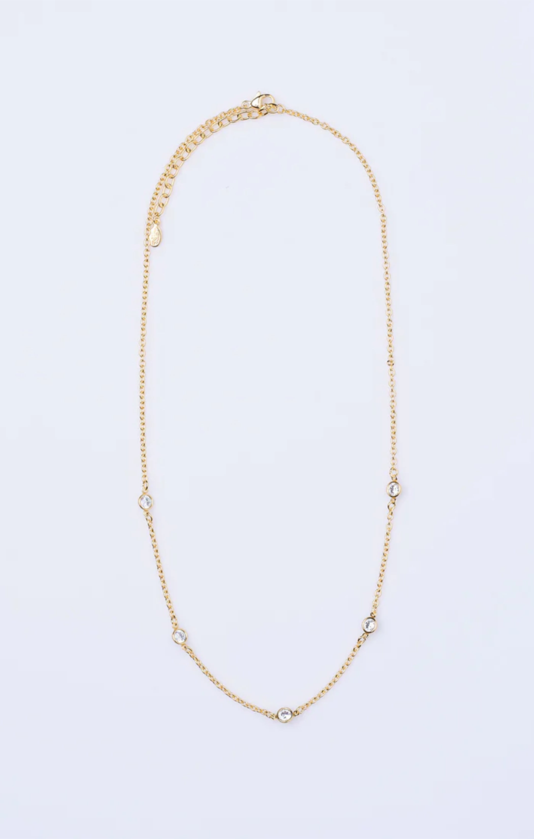 Faithy Jewels 18K Gold Plated Elle Necklace for Layering