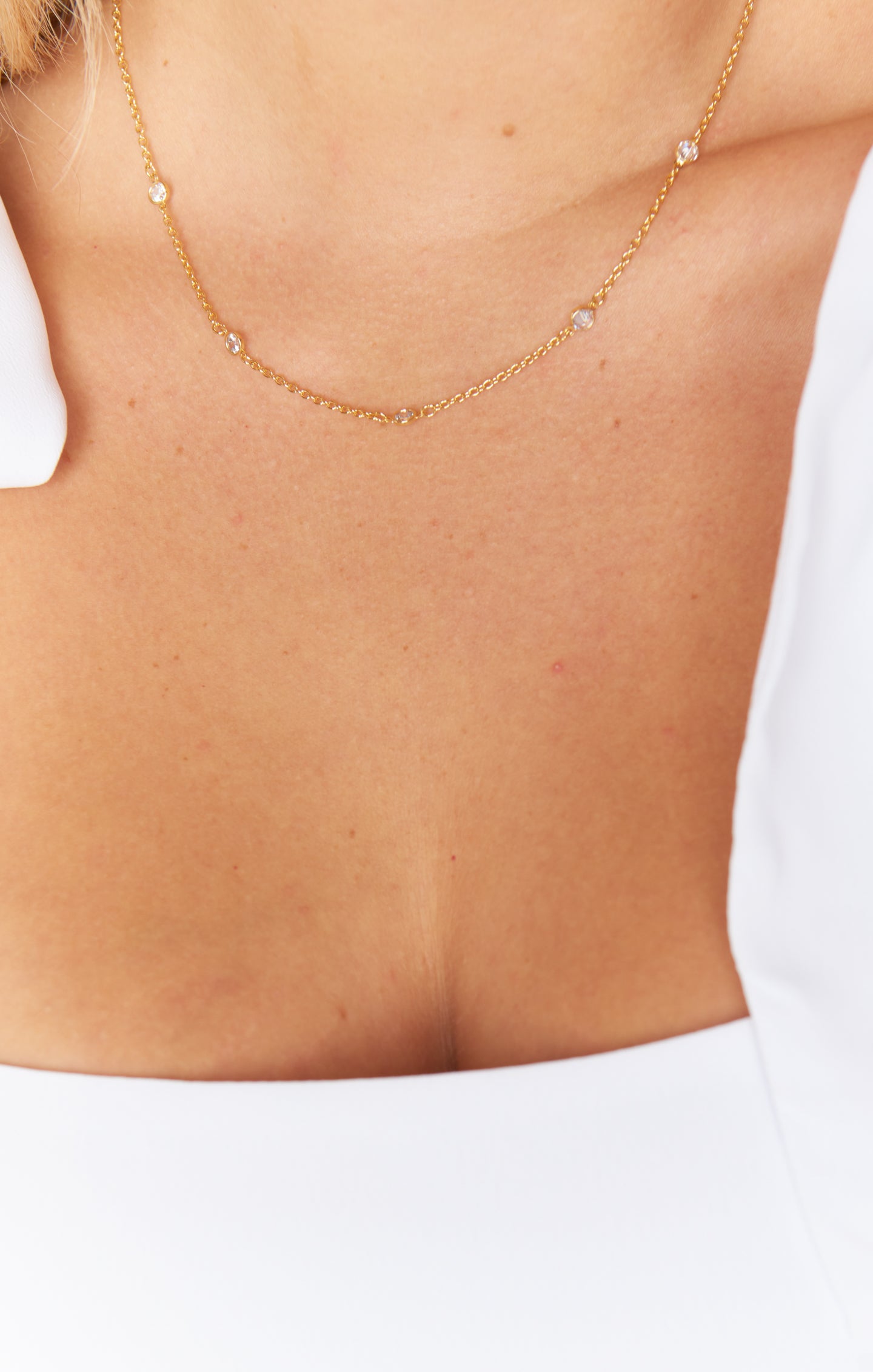Faithy Jewels 18K Gold Plated Elle Necklace for Layering