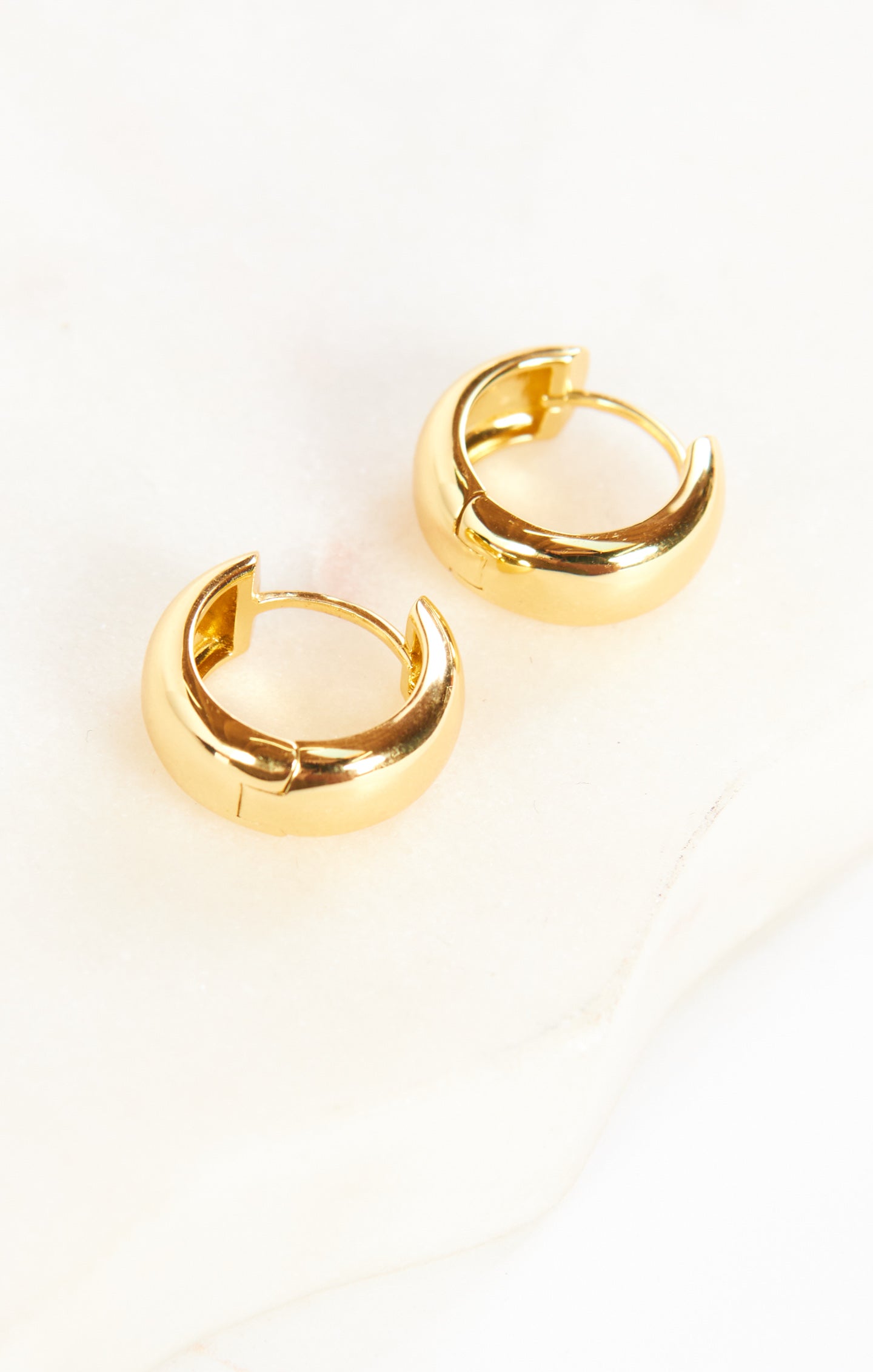 Luv AJ Gold Monaco Huggie Hoop Earrings