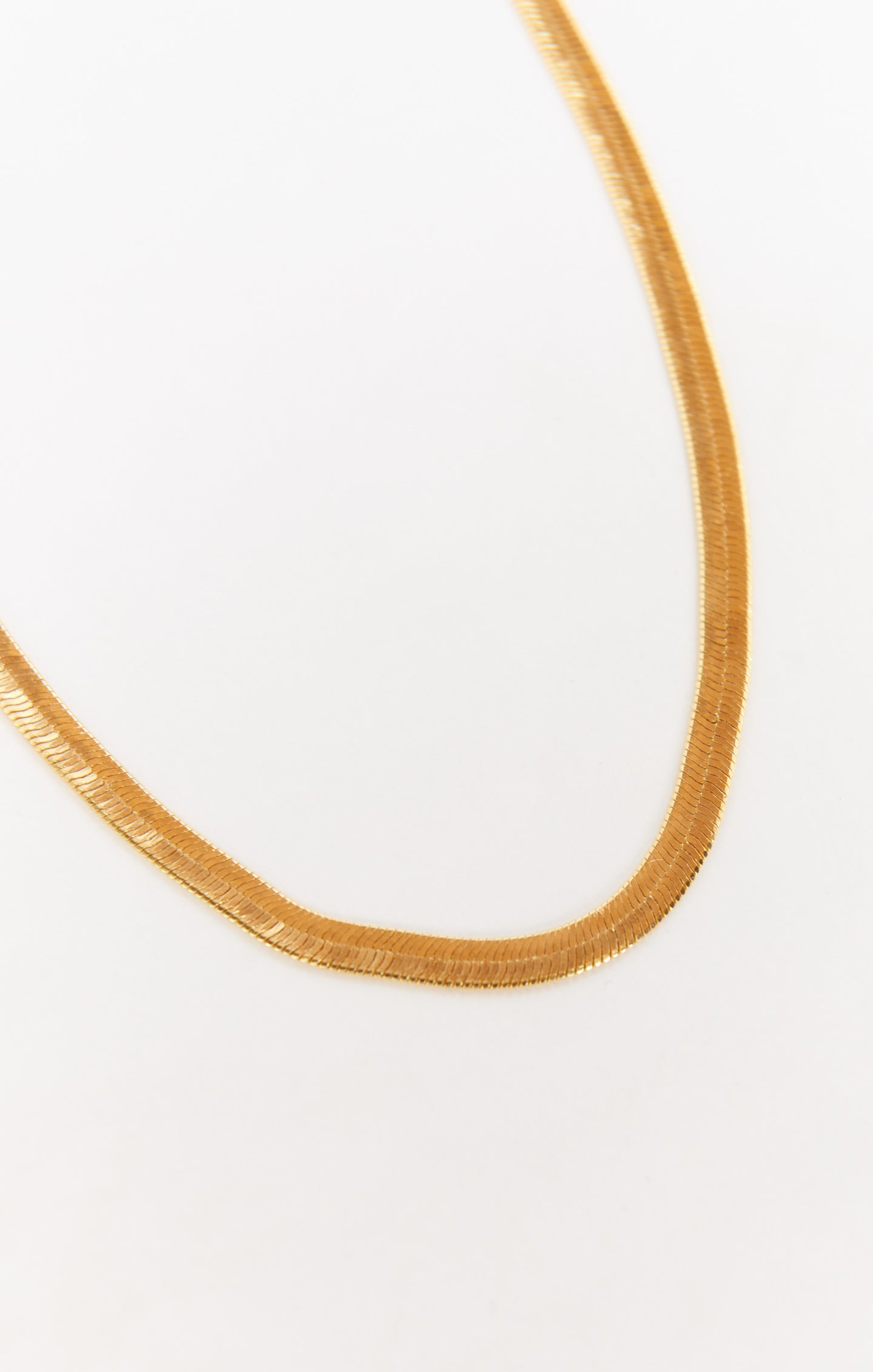 Jonesy Wood Gold Plated Snake Chain Necklace for Women