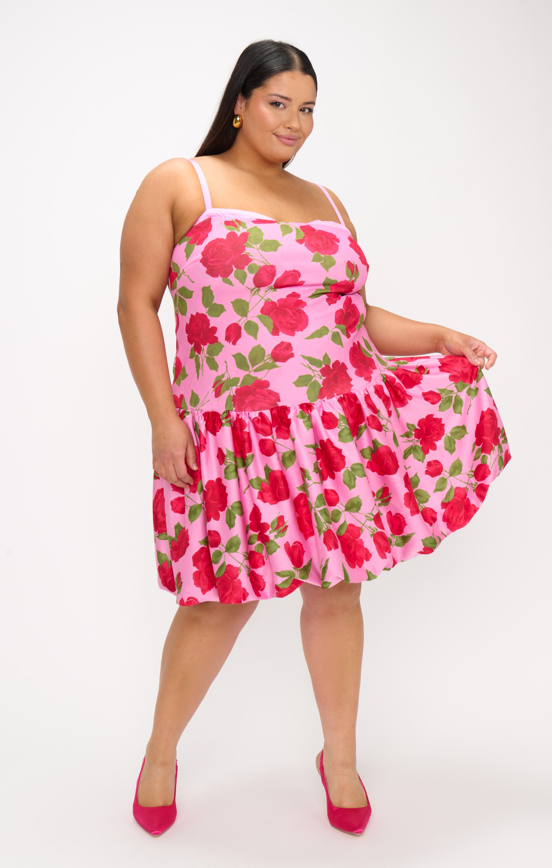 Tiffany Floral Skort Dress with Built-in Shorts for Date Night