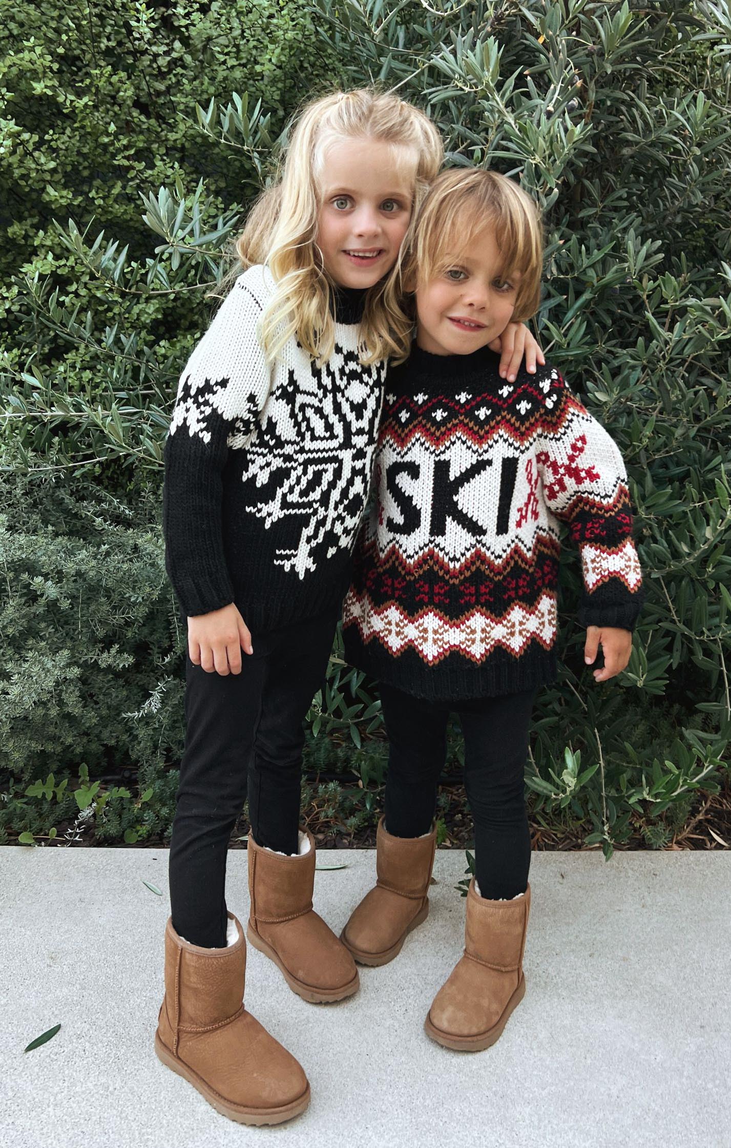 Cozy Ski Knit Sweater for Kids - Mini Ski-In Style