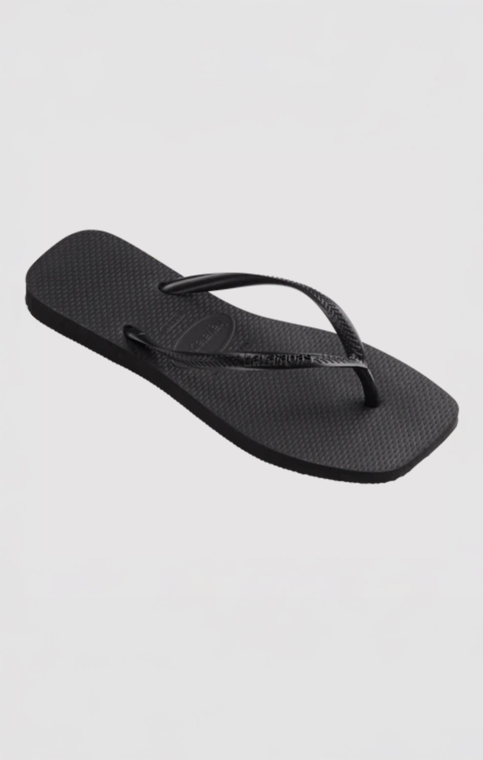 Havaianas Slim Square Toe Flip Flops Black