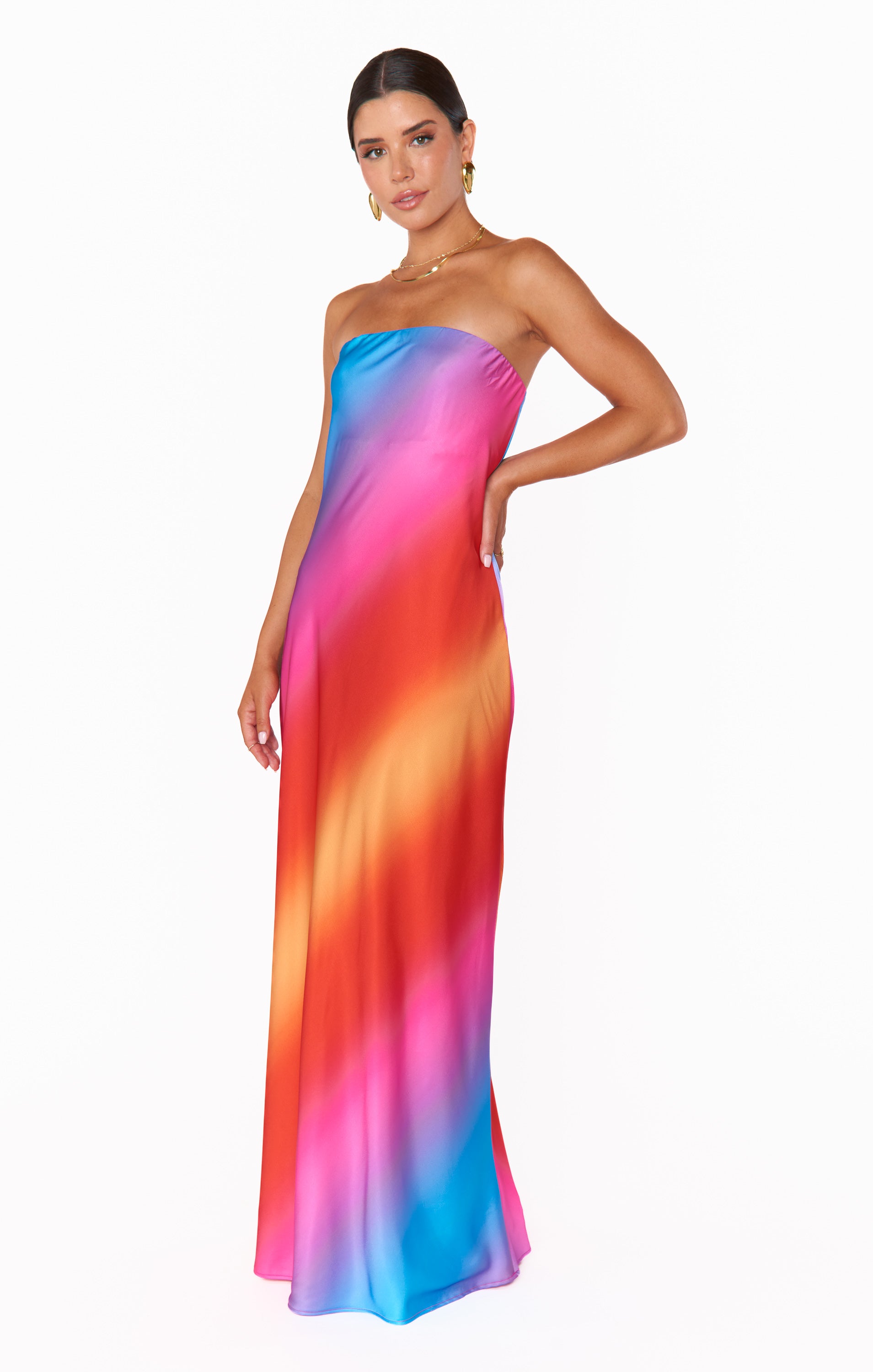 Sunset Ombre Taylor Tube Maxi Dress - Strapless & Silky