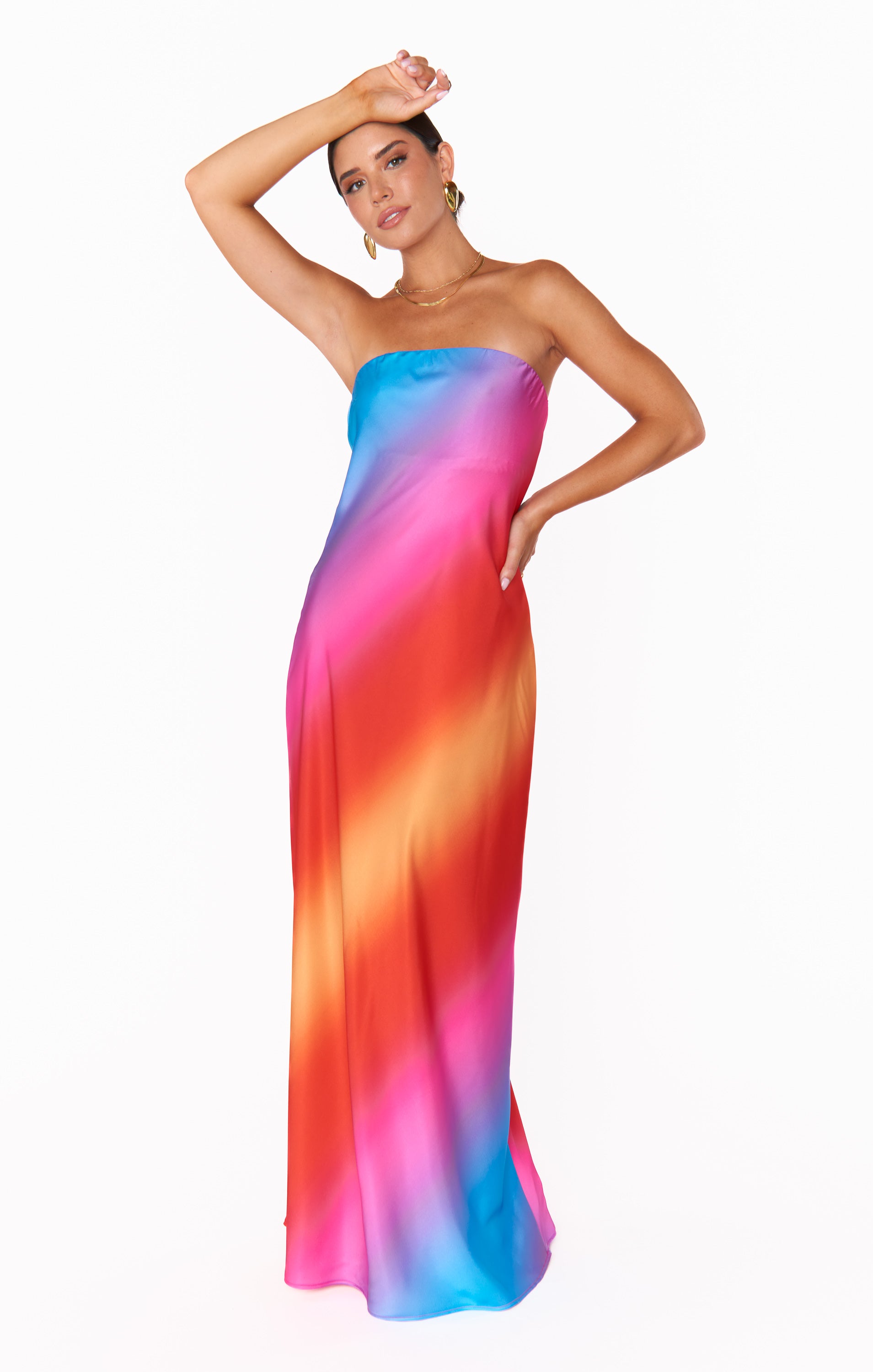 Sunset Ombre Taylor Tube Maxi Dress - Strapless & Silky