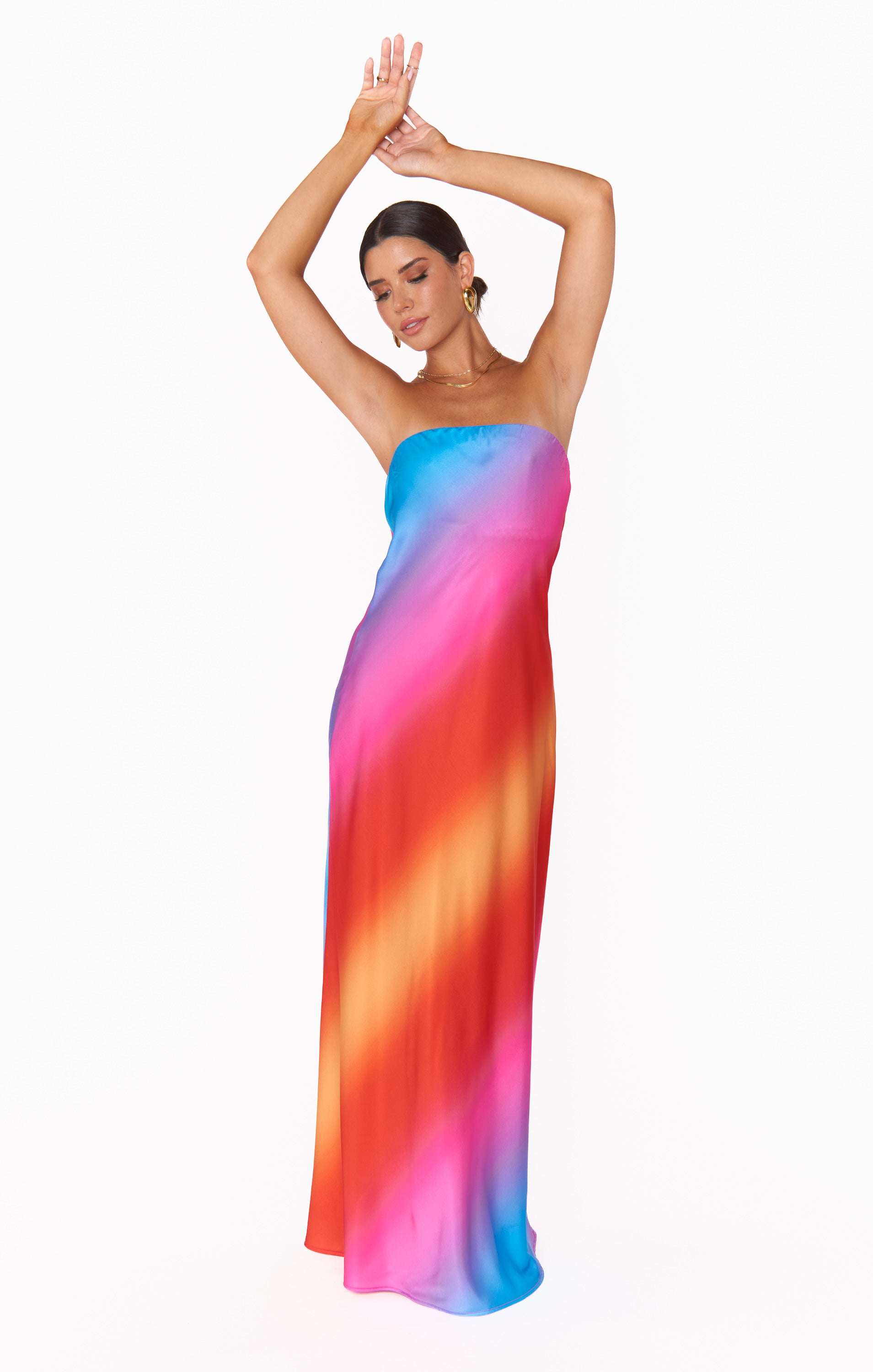 Sunset Ombre Taylor Tube Maxi Dress - Strapless & Silky