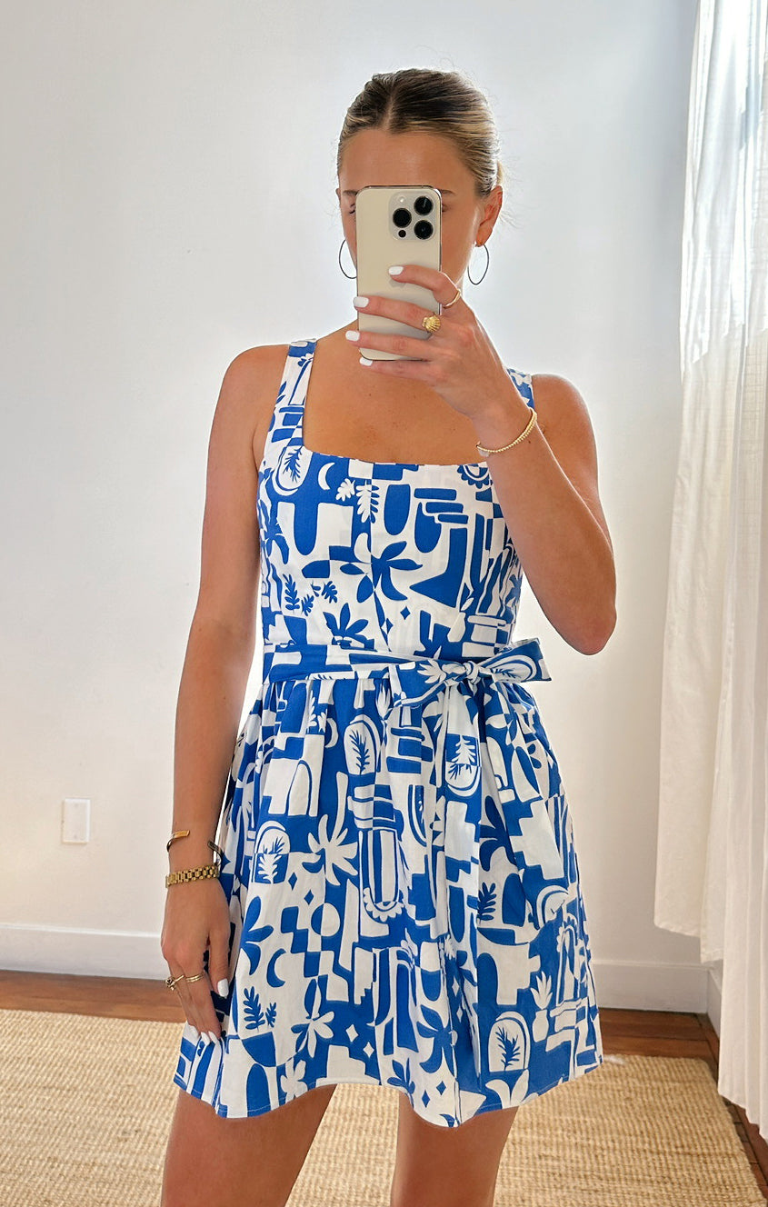 Ariana Mini Sundress with Smocked Back & Adjustable Straps