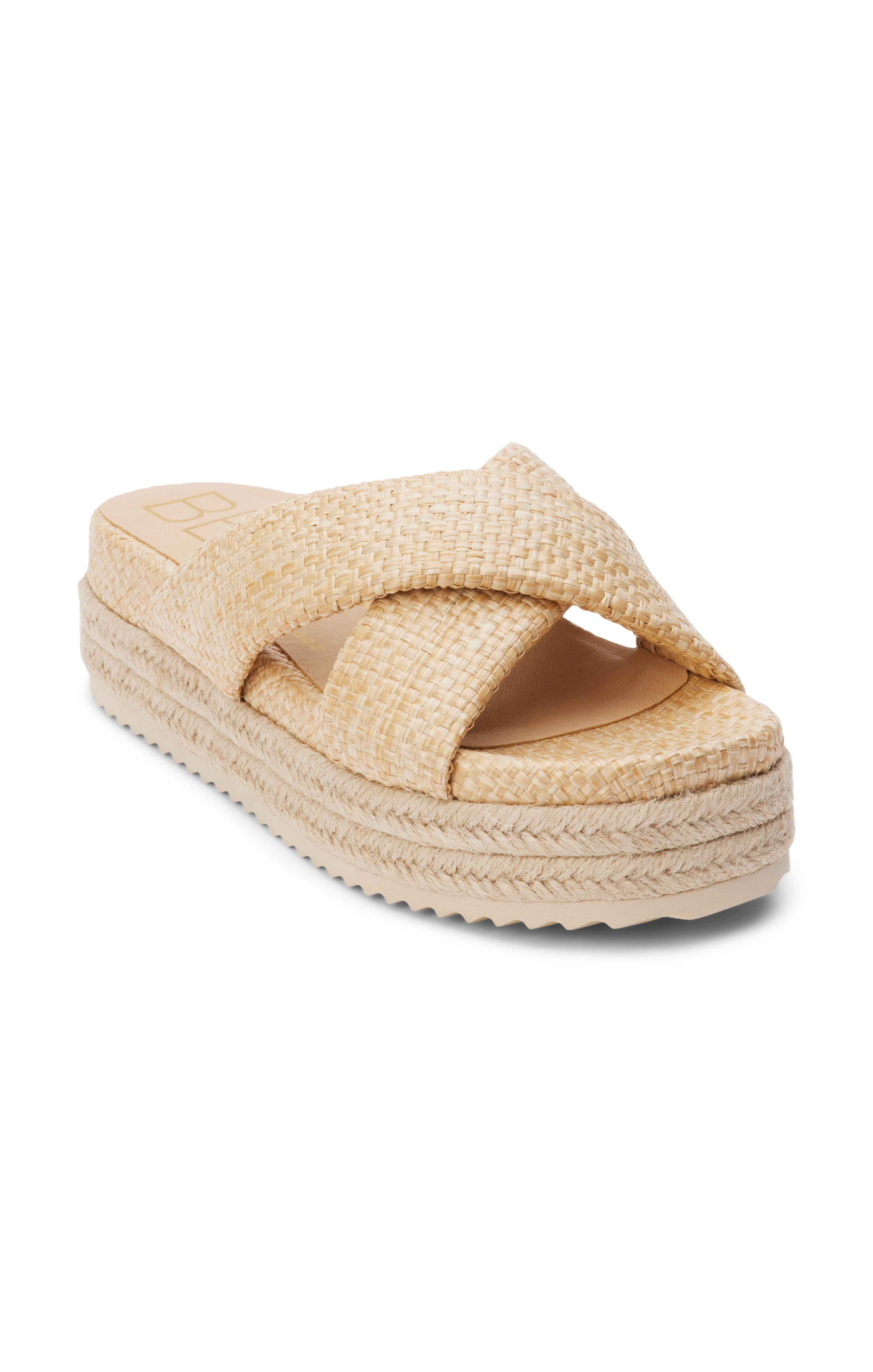 Matisse Vegan Platform Sandals with Crisscross Straps