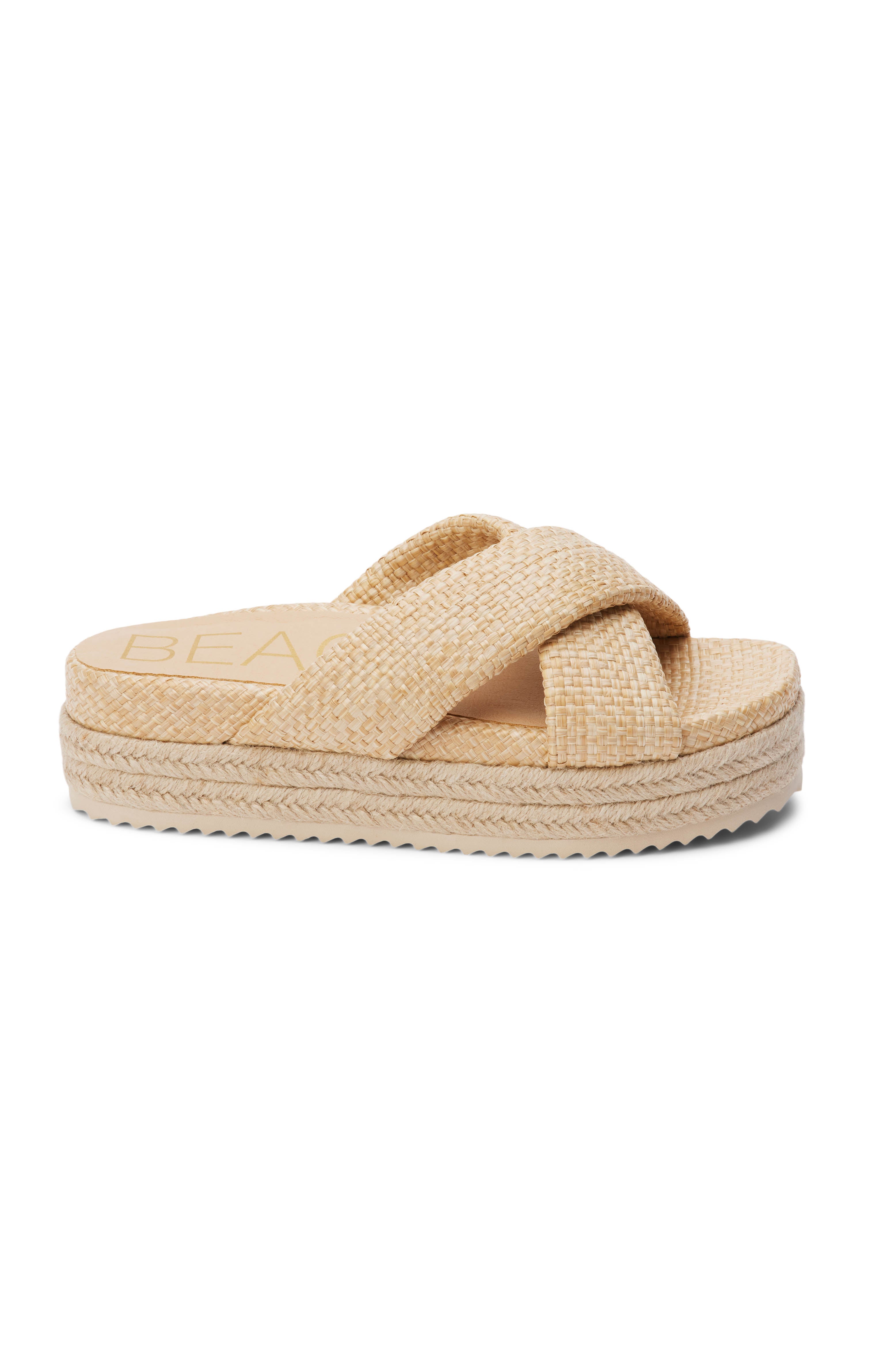 Matisse Vegan Platform Sandals with Crisscross Straps
