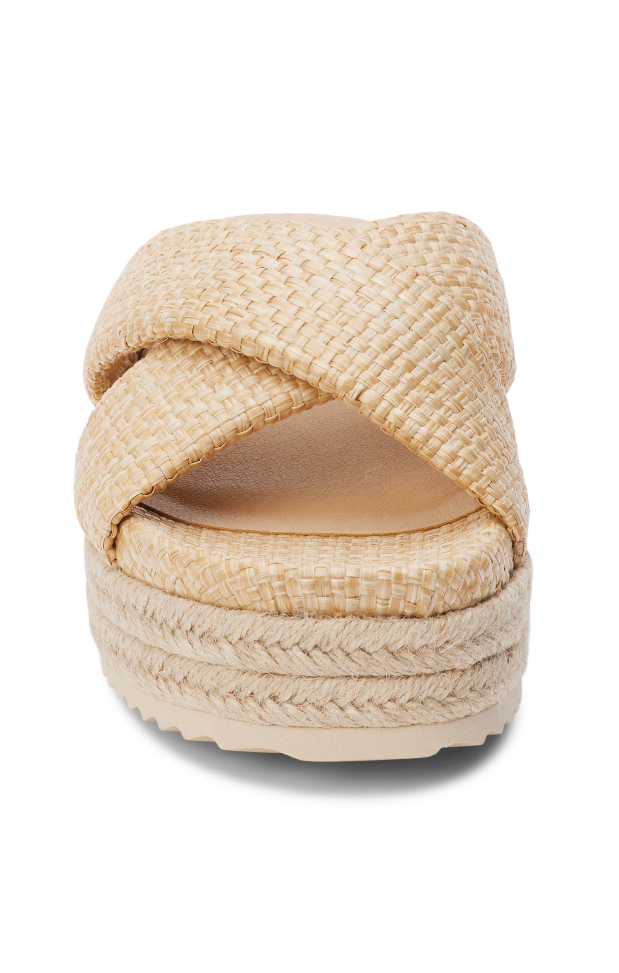 Matisse Vegan Platform Sandals with Crisscross Straps