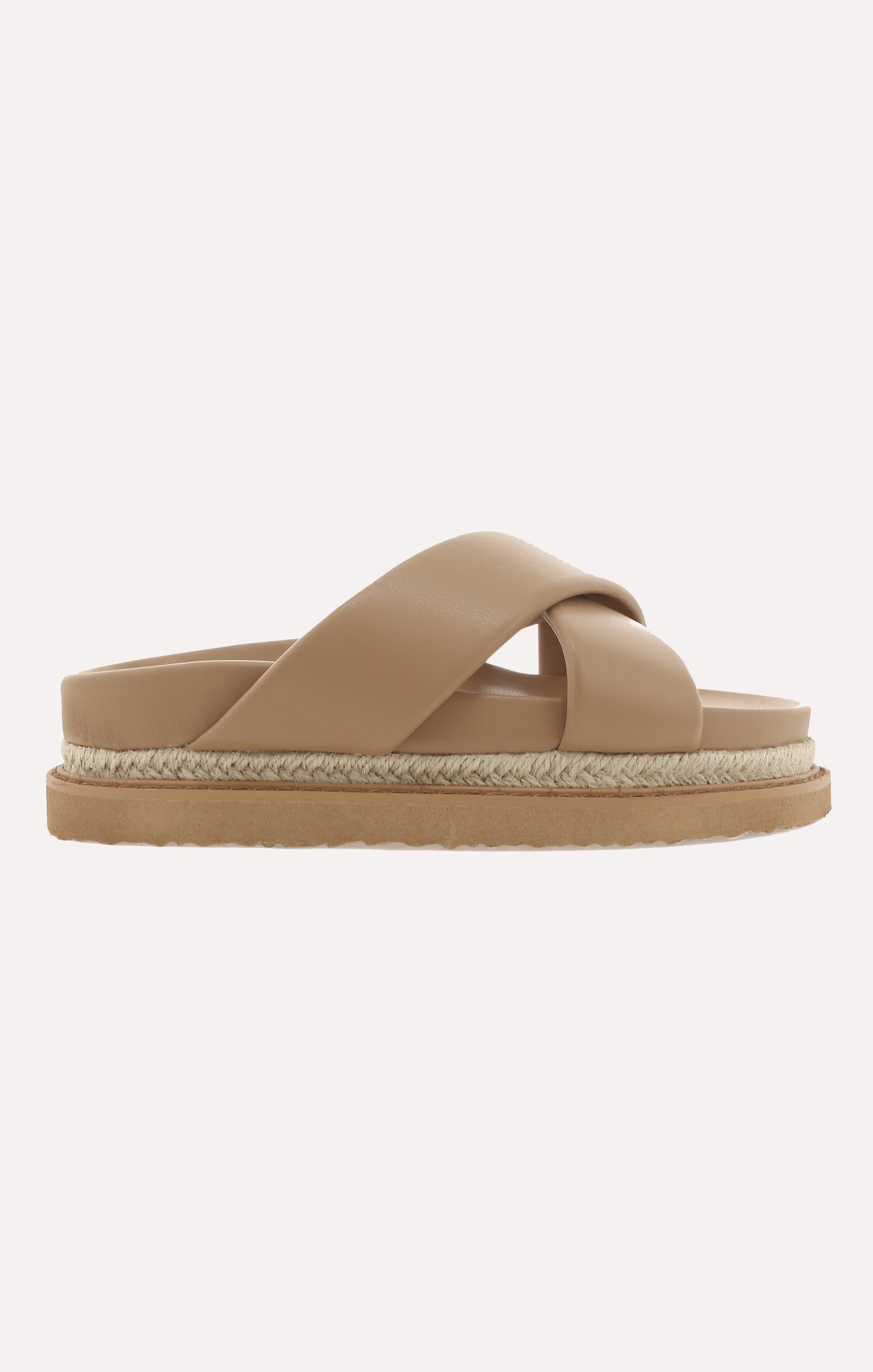 Billini Arabel Platform Slide Sandals in Clay