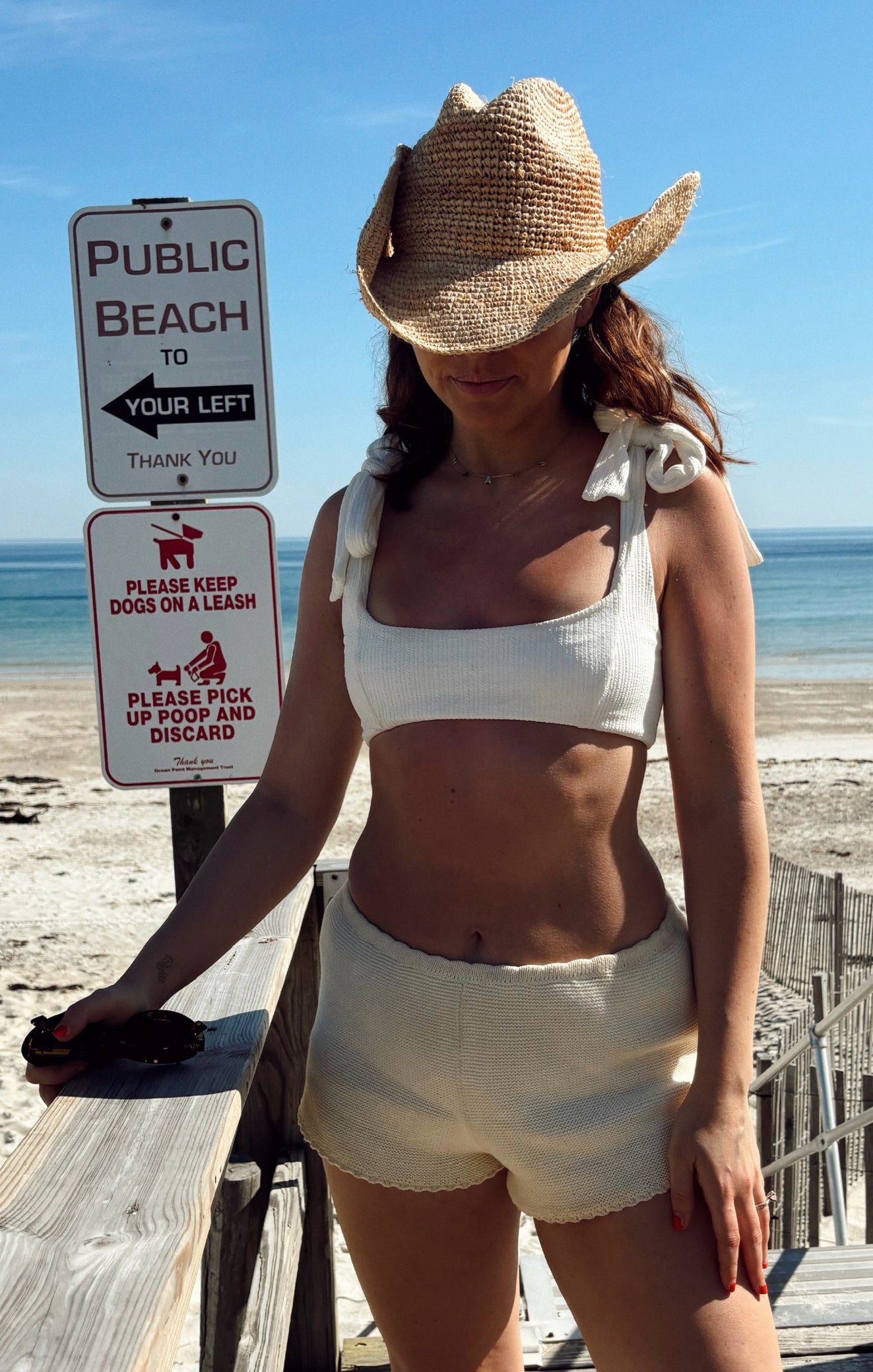 Ivory Bahamas Bow Top Bikini with Adjustable Scrunch Rib Straps