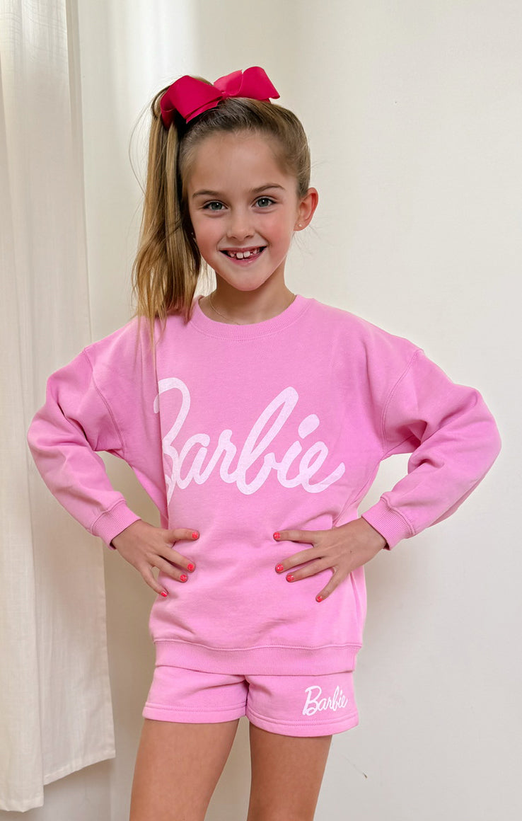 Barbie Graphic Playdate Sweatshirt for Women & Kids