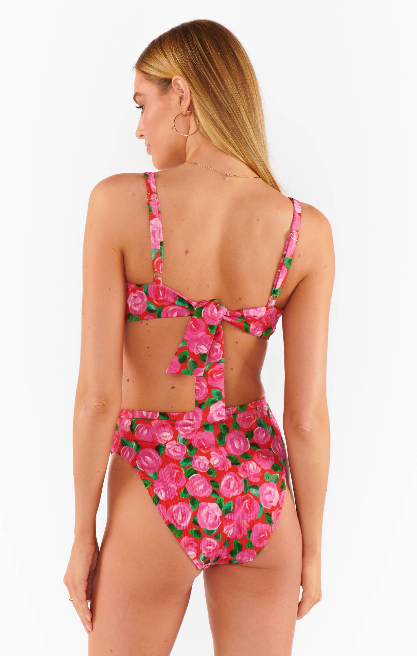 Rosie Blooms Sanibel High Waisted Swim Bottoms - Micro Rib
