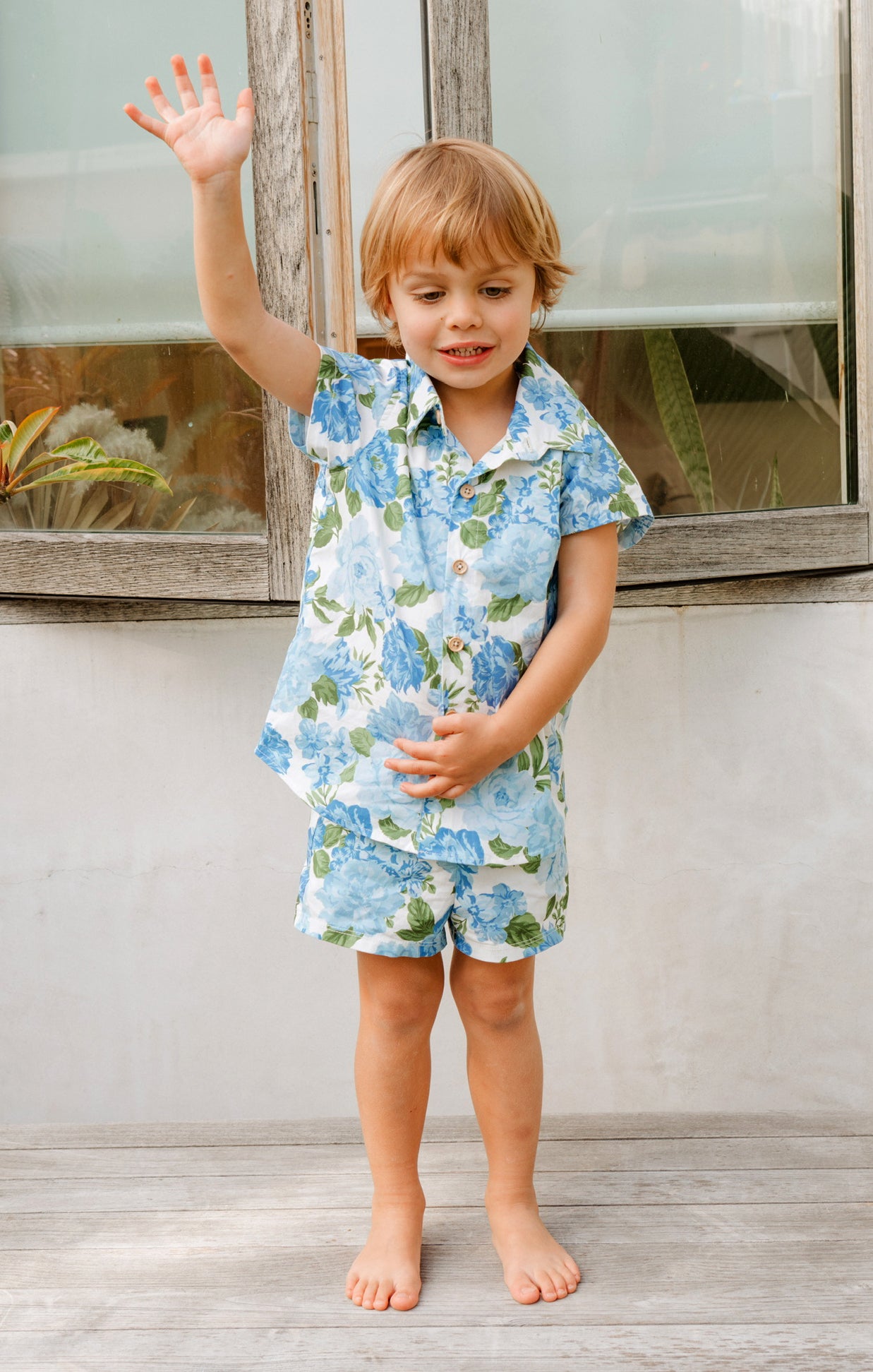 Baby Shorts with Floral Print - Adjustable Waist for Toddlers