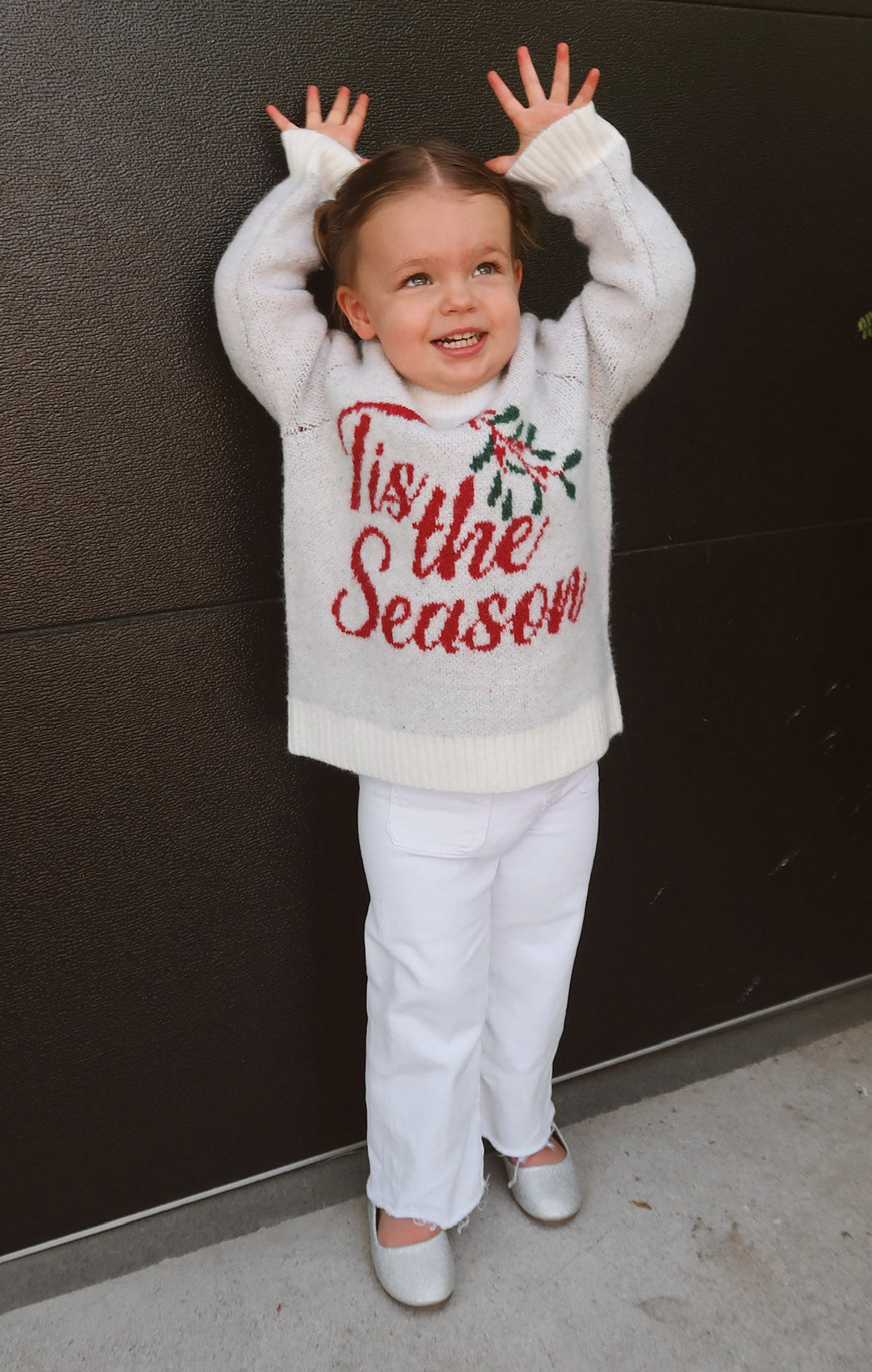 Cozy Holiday Graphic Crewneck Sweater for Family Matching