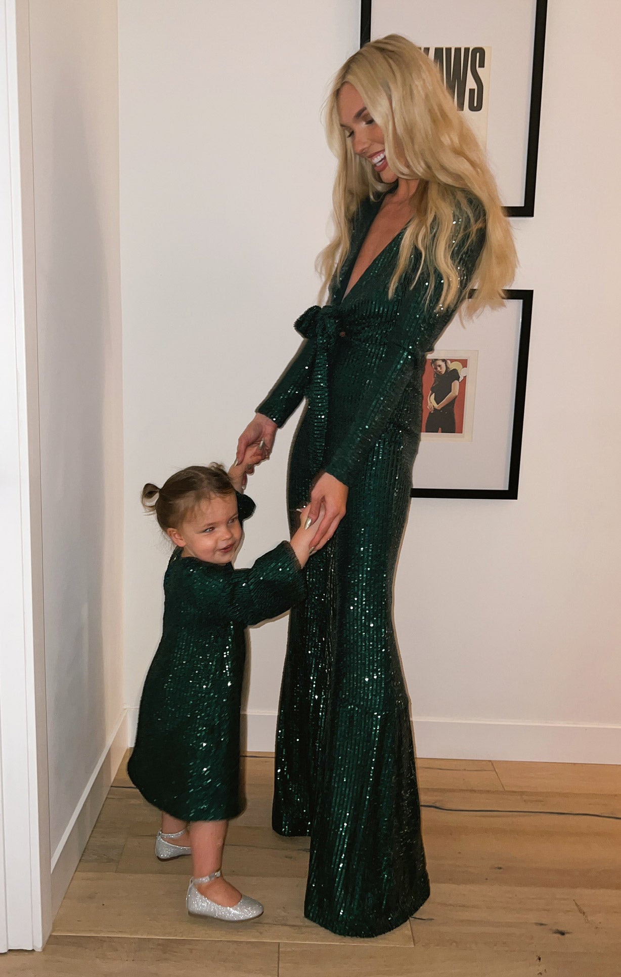 Emerald Sequin Girls' Dress - Twirly & Sparkly Once Upon A Time