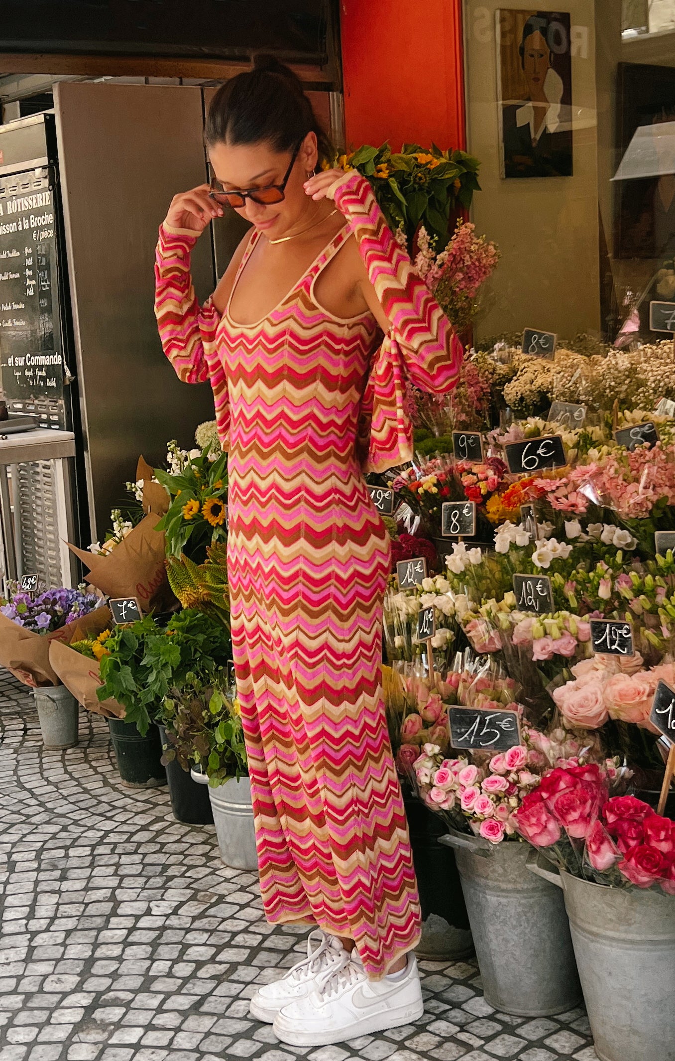 Tala Horizon Stripe Knit Maxi Dress - Tank Silhouette for Casual Wear