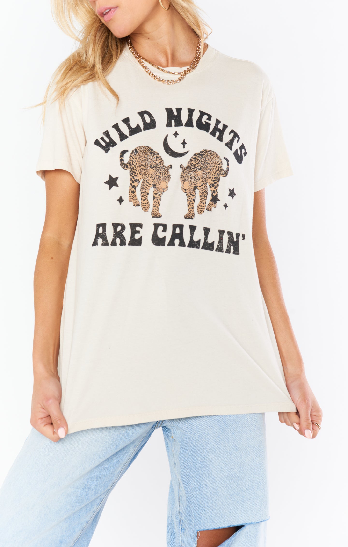 Thomas Wild Nights Graphic Tee - Lightweight Cotton Scoop Neck Top