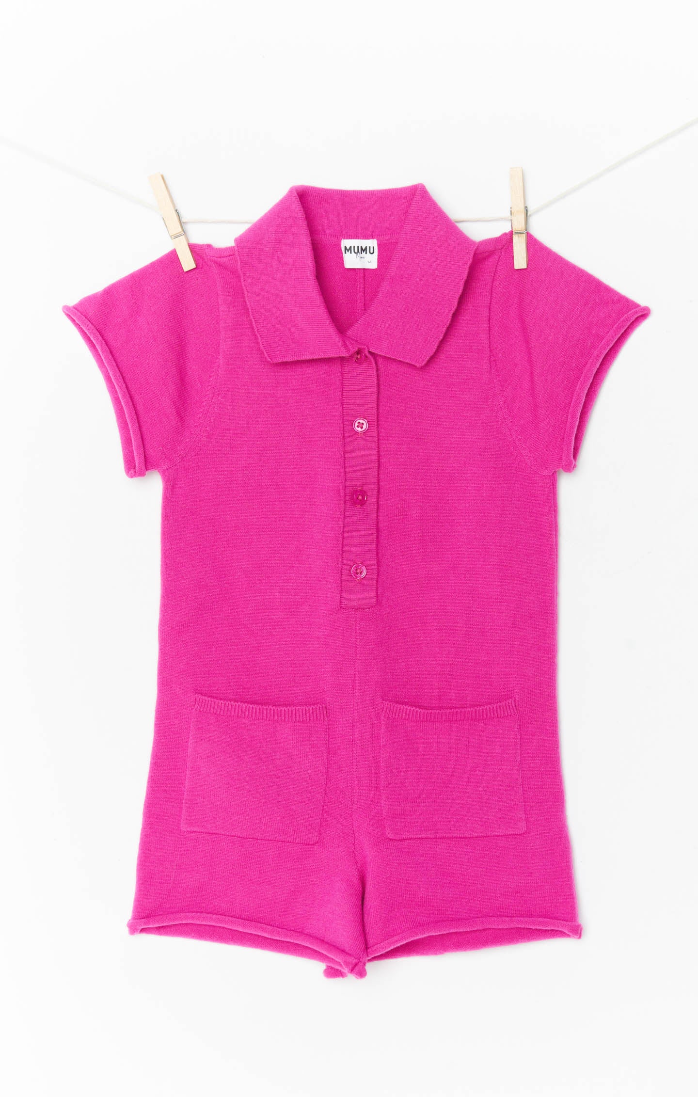 Mini Gio Knit Romper - Hot Pink Baby Sweater Outfit