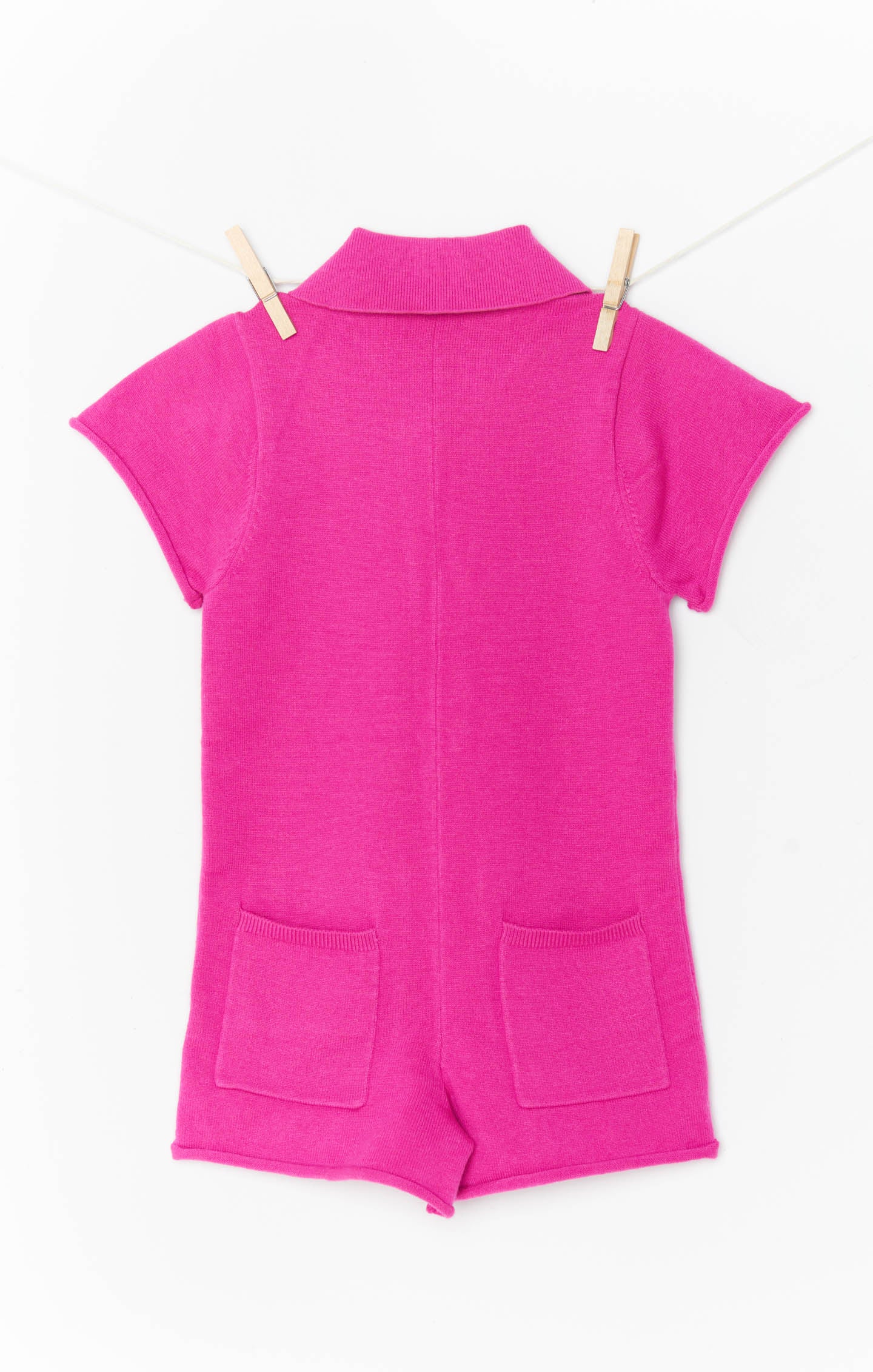 Mini Gio Knit Romper - Hot Pink Baby Sweater Outfit