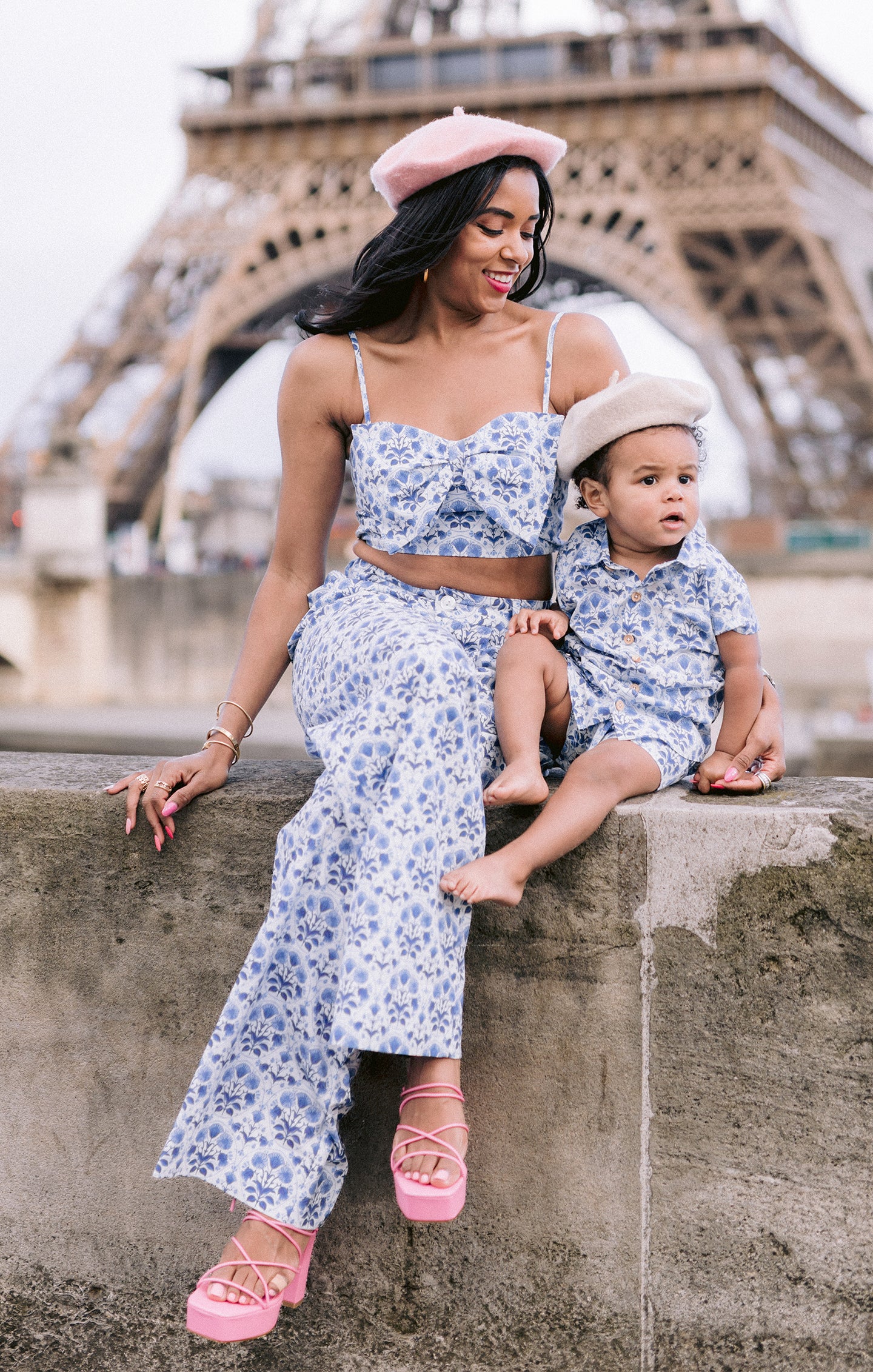 Teagan Floral Baby Button-Down Shirt – Parisian Chic Style