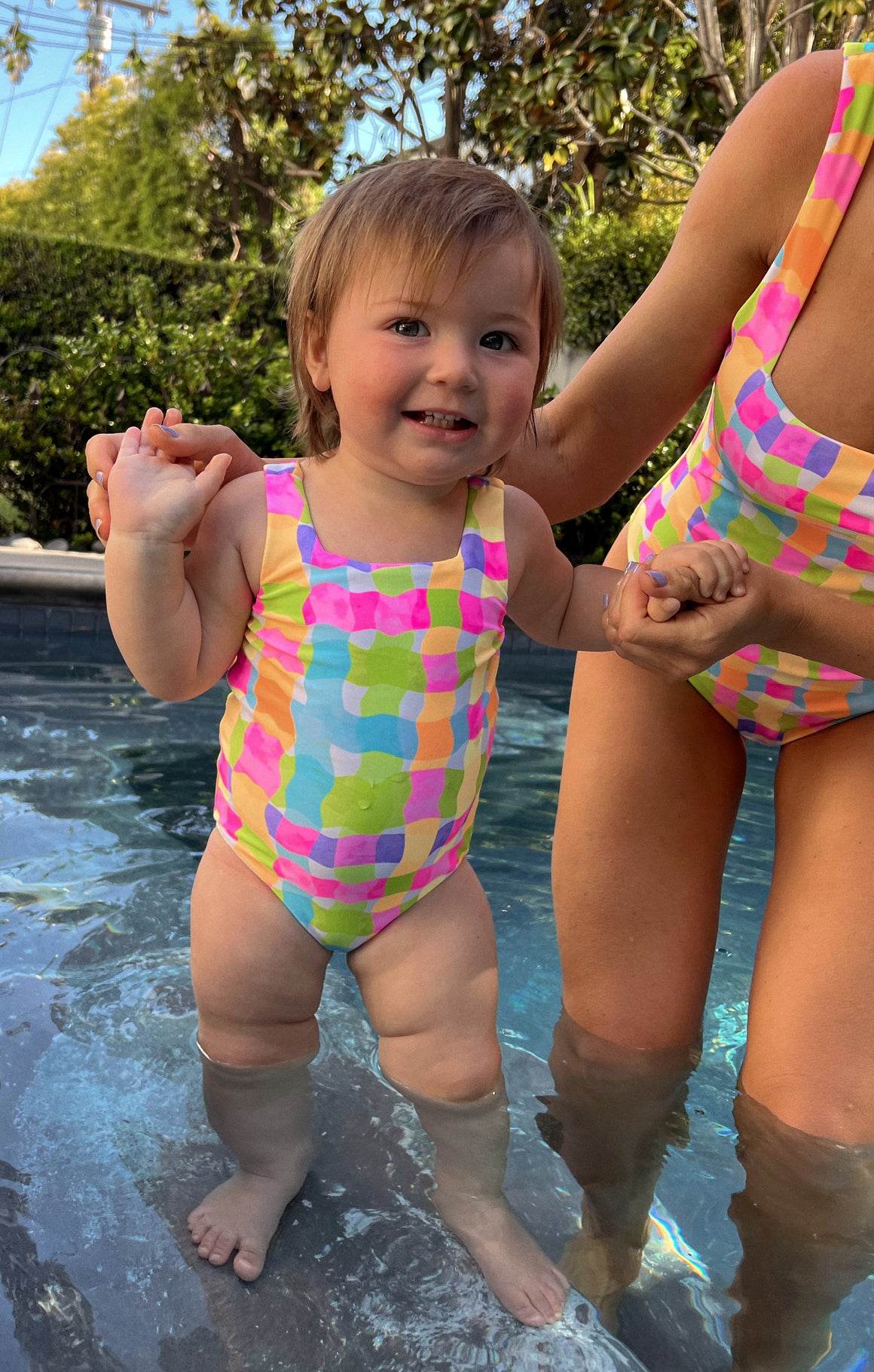 Little Babe Beach Picnic Baby One Piece - Thick Straps & Comfy Fit