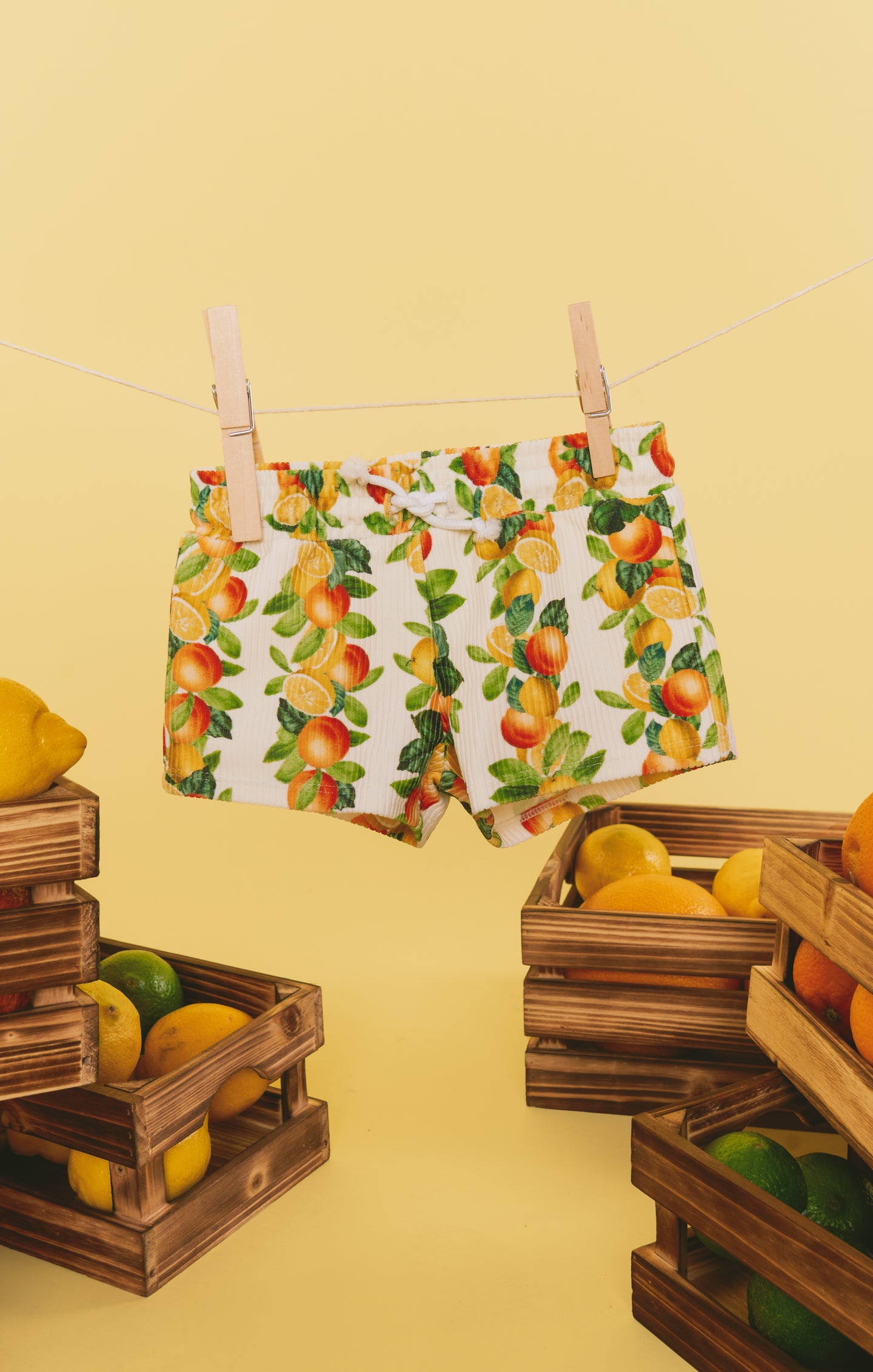 Little Grom Citrus in Georgia Boys' Swim Trunks