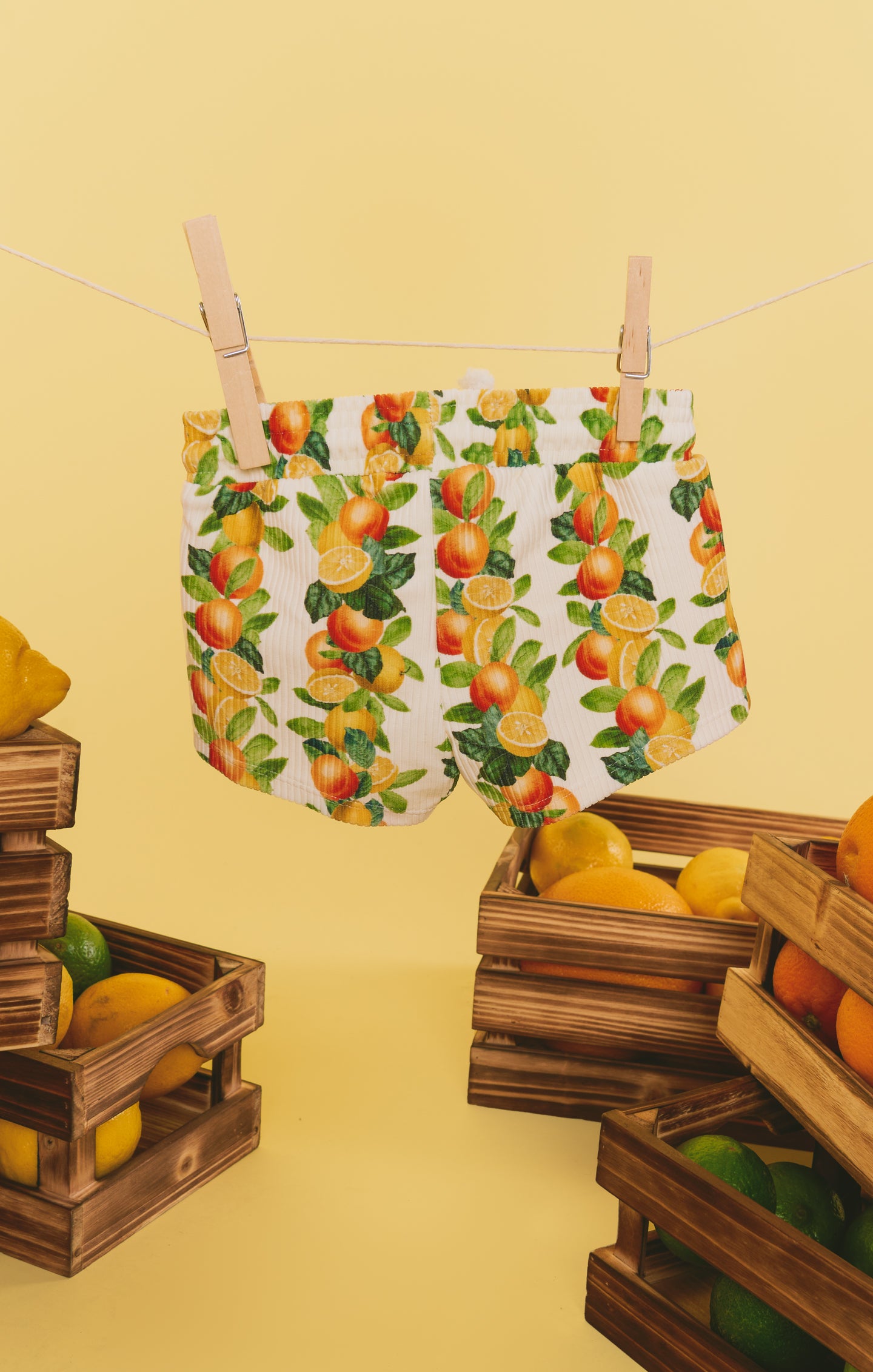 Little Grom Citrus in Georgia Boys' Swim Trunks