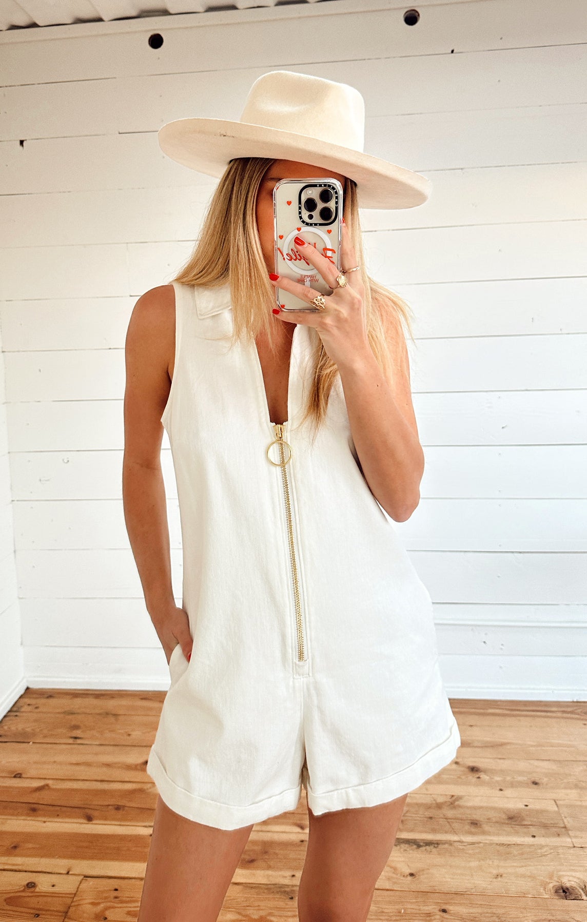 Denim Romper with Zip Front - Reno by Seasalt