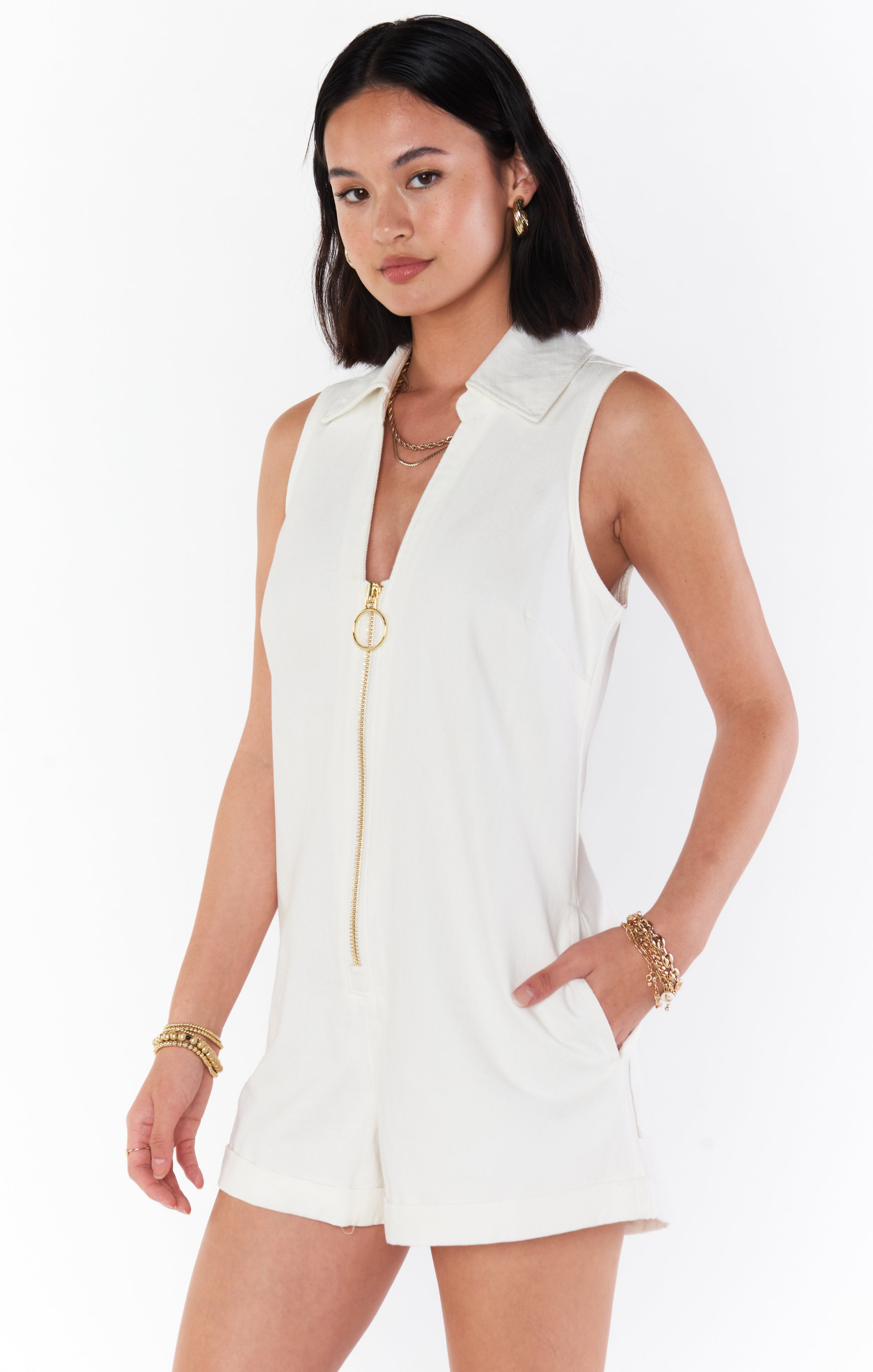 Denim Romper with Zip Front - Reno by Seasalt