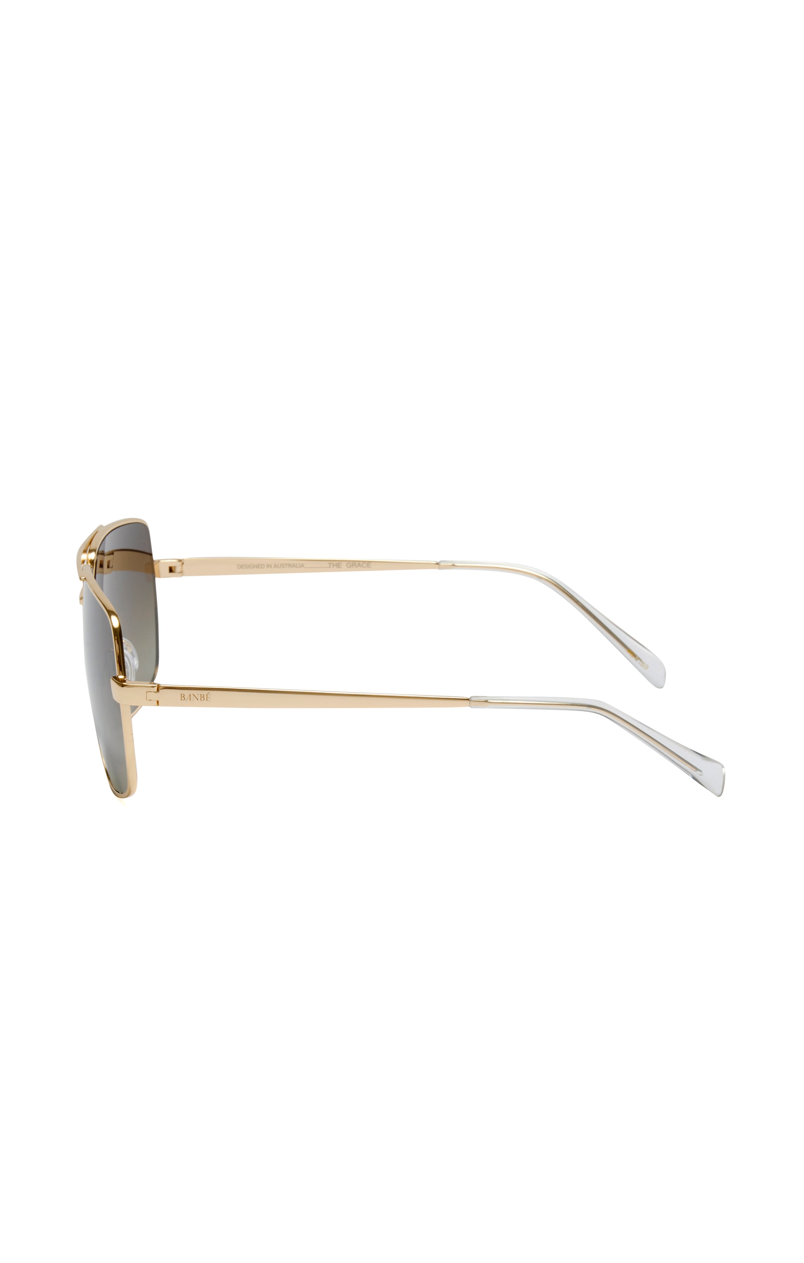 Banbé Grace Light Gold-Taupe Fade Aviator Sunglasses