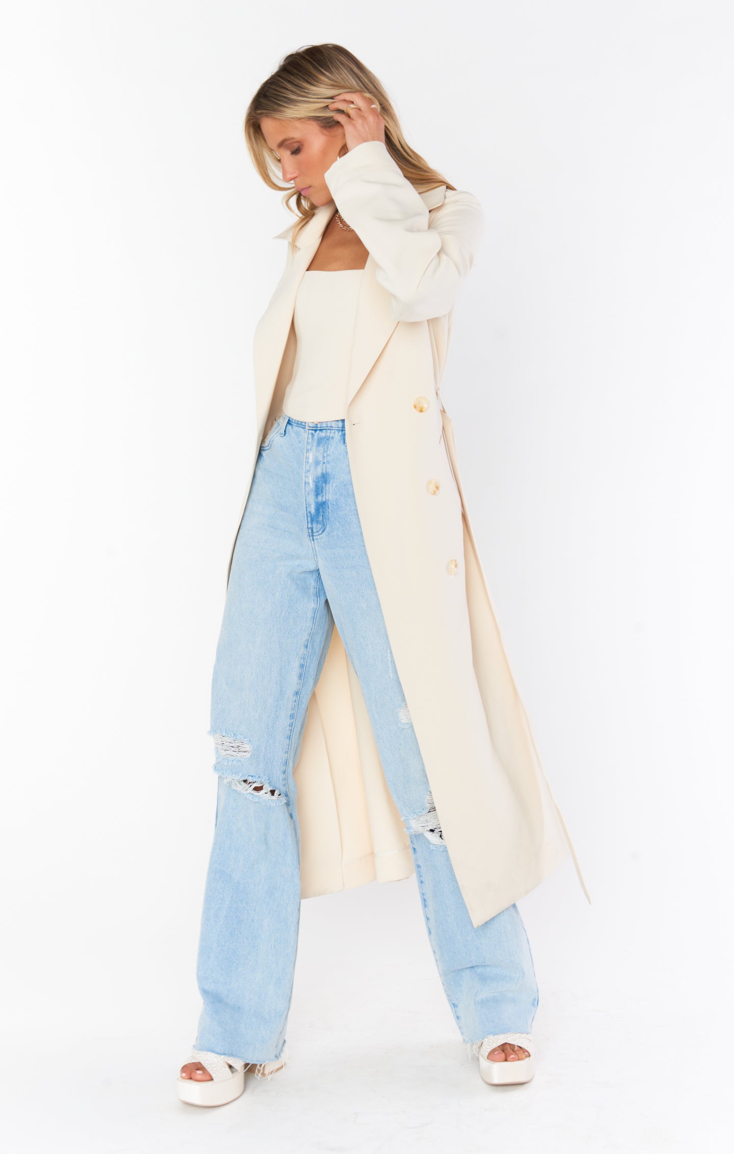 Off White Corset Top for Women - Push Up Bustier Style