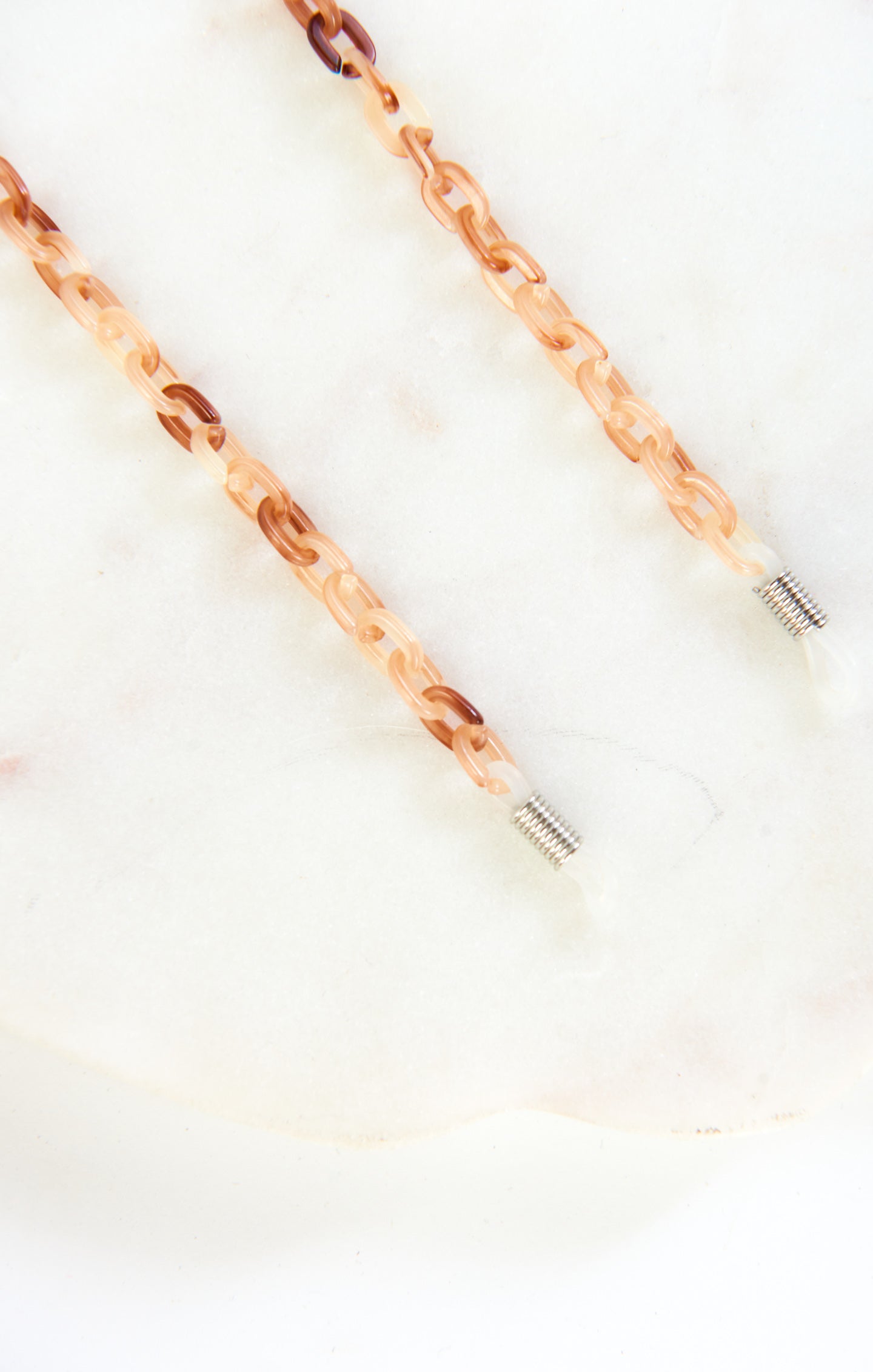 Beige Tortoise Sunglasses Chain for Stylish Eyewear Security