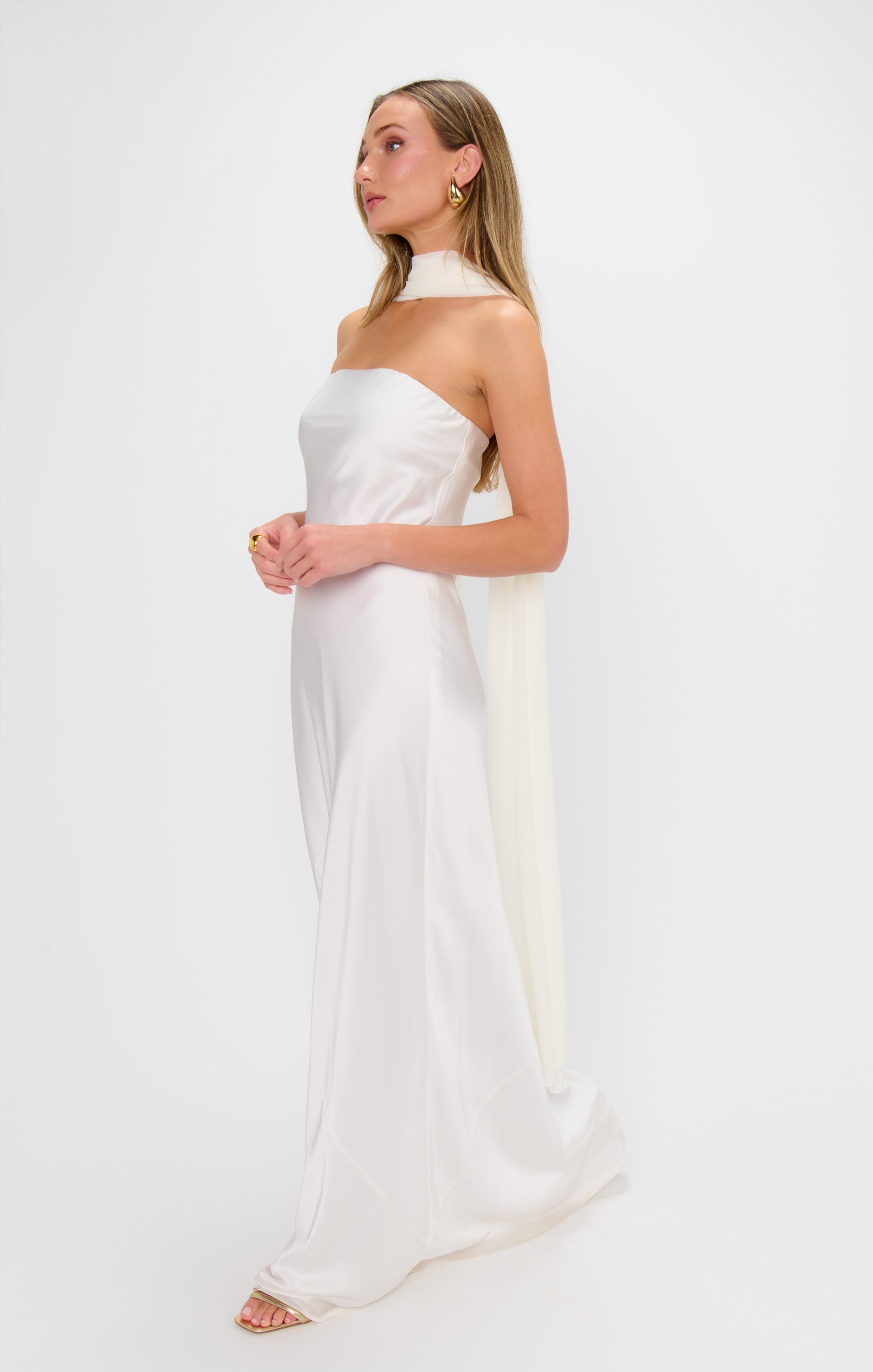 Wedding Cake Chiffon Soiree Shawl for Gowns