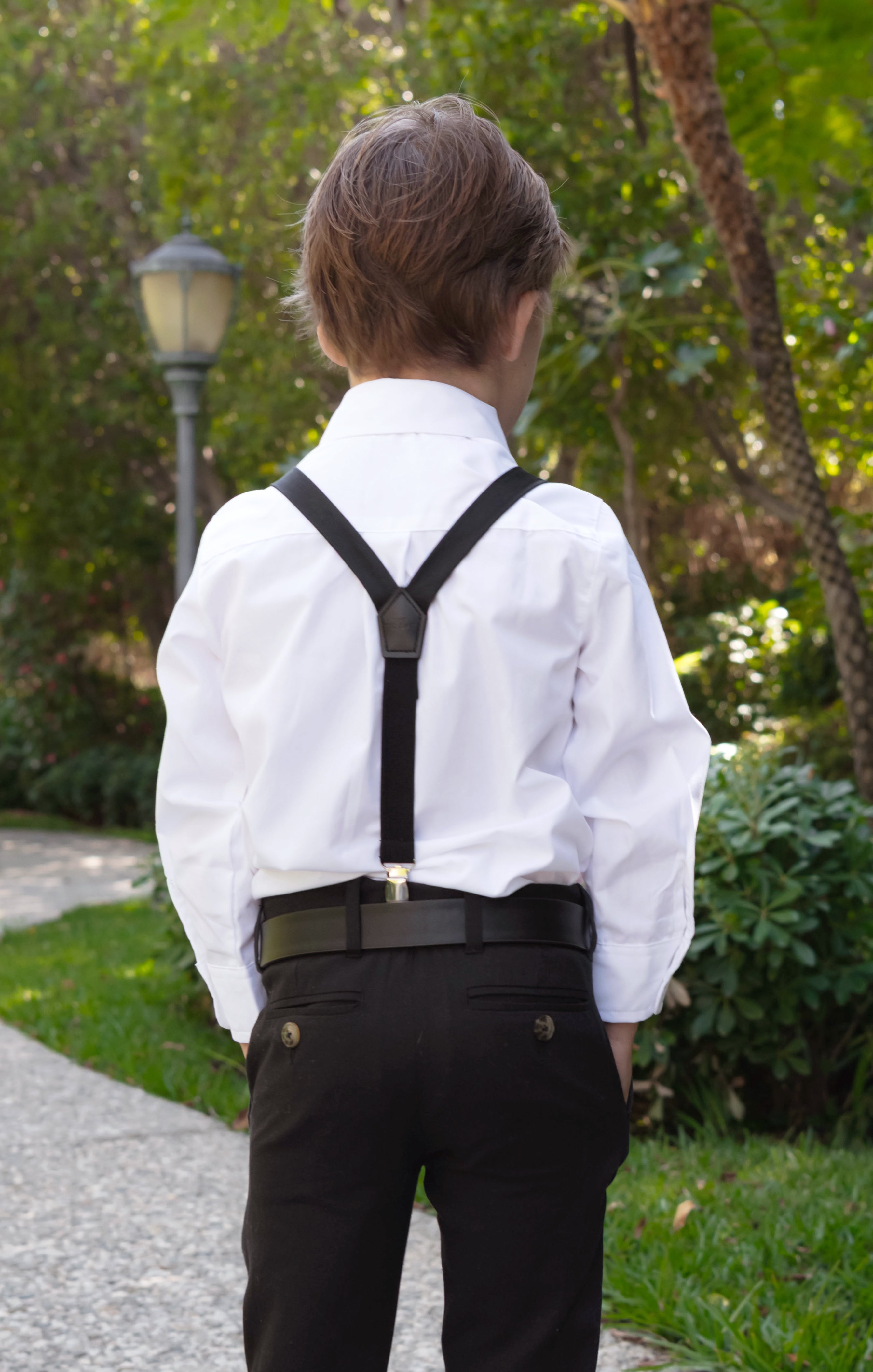 Black Suspenders for Boys by Benjamin – Classic Formal Wear